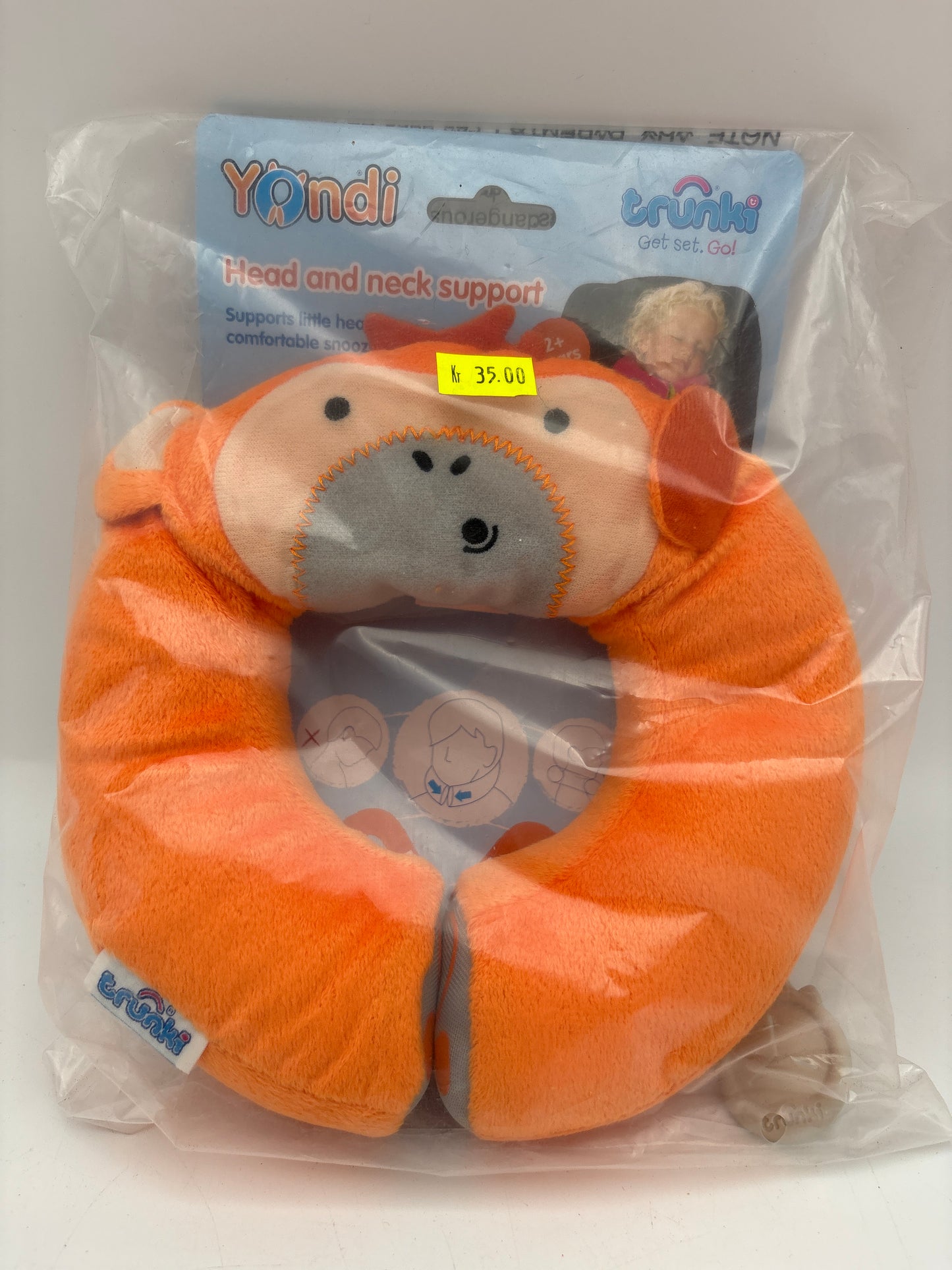 Trunki Yondi Nakkestøtte-Orange abe