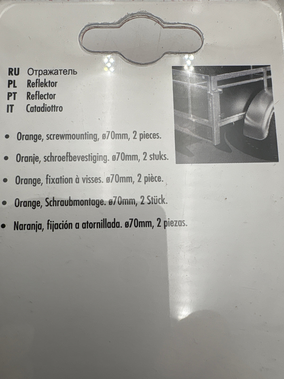 Kasse med Carpoint reflector 63stk.