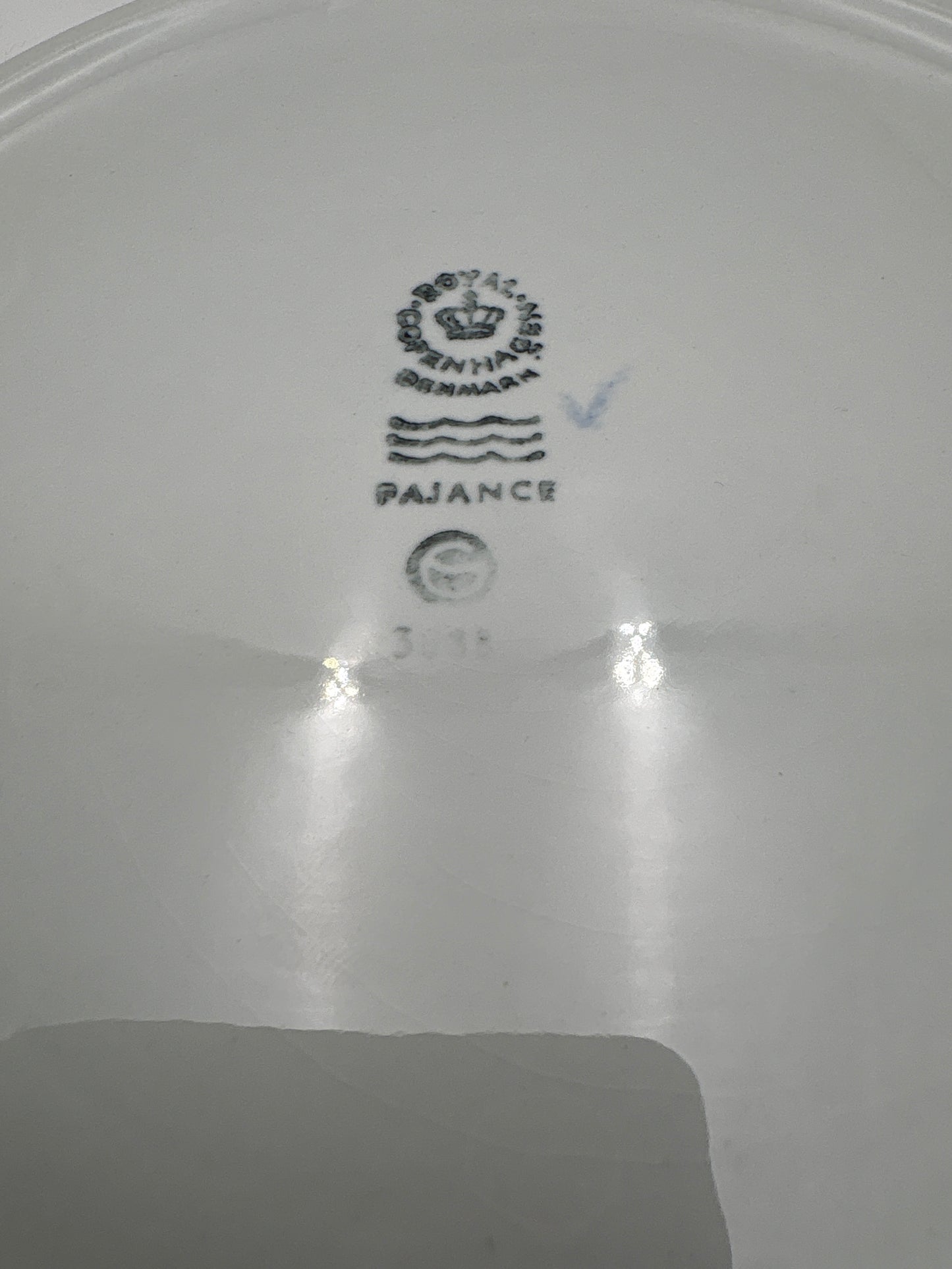 Royal Copenhagen Aluminia Blåkant smørbrik nr.3088