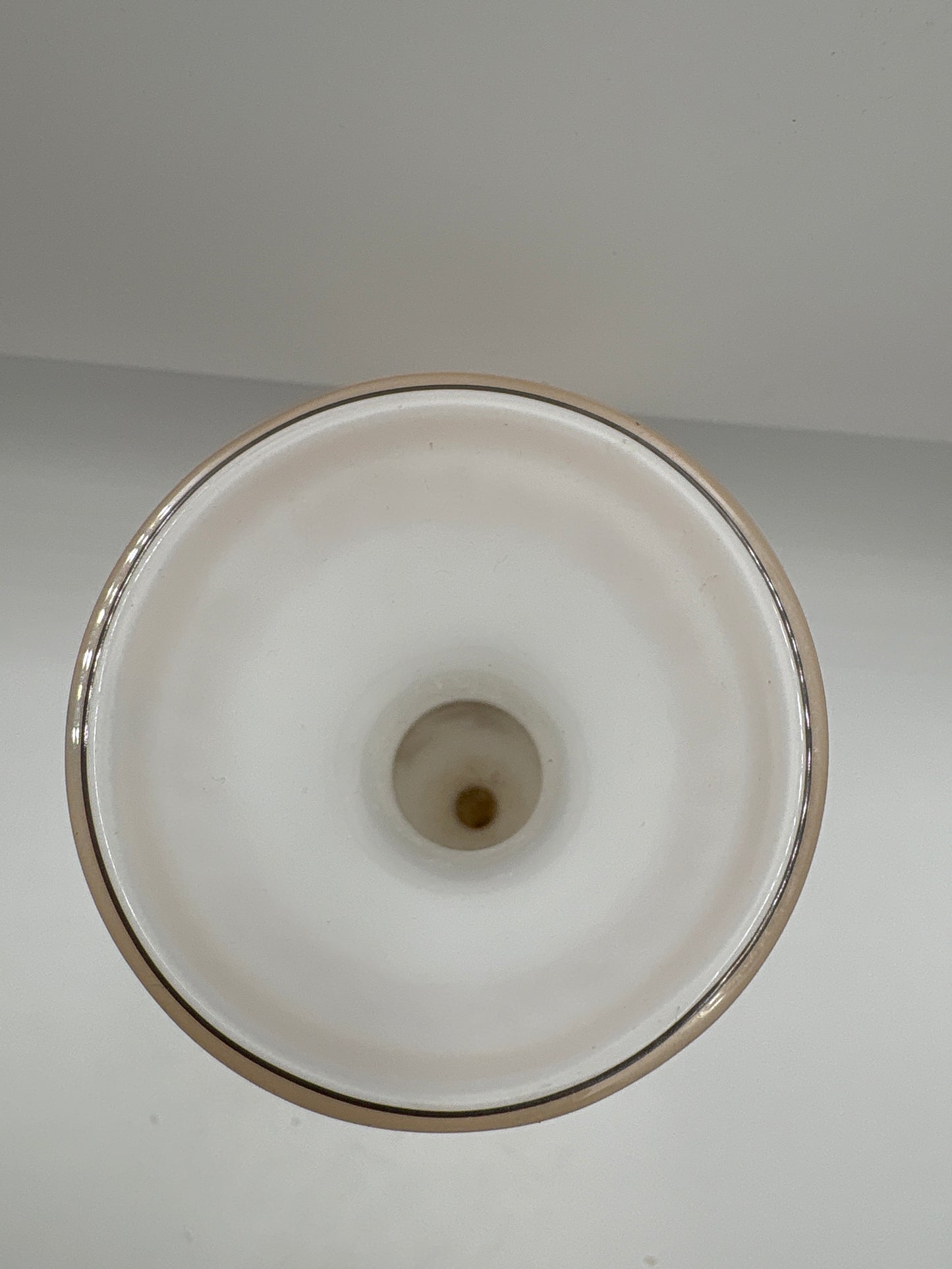 Vintage Bohemia krystal med Guld og Enamel, Vase, Hvid, 31cm