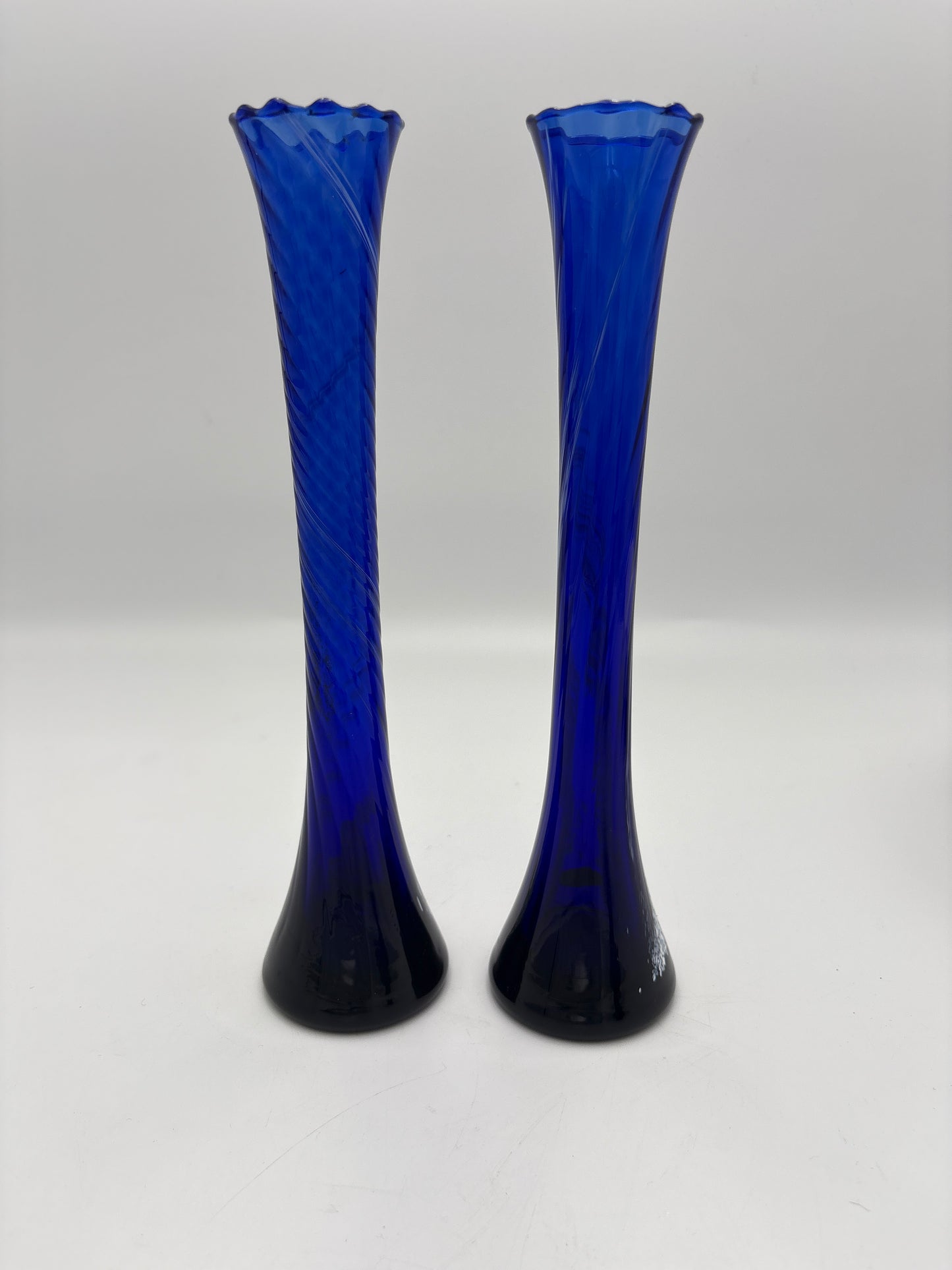 Vintage glas vaser fra Hadeland Glassverk, 2 stk.