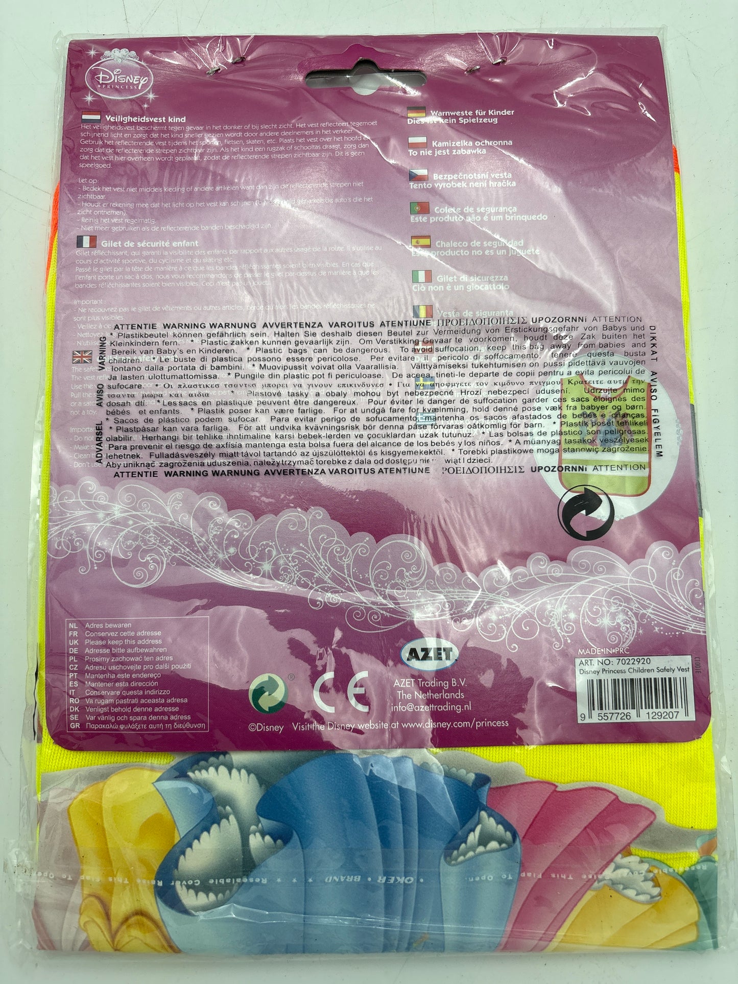 Disney Princess refleksvest til børn