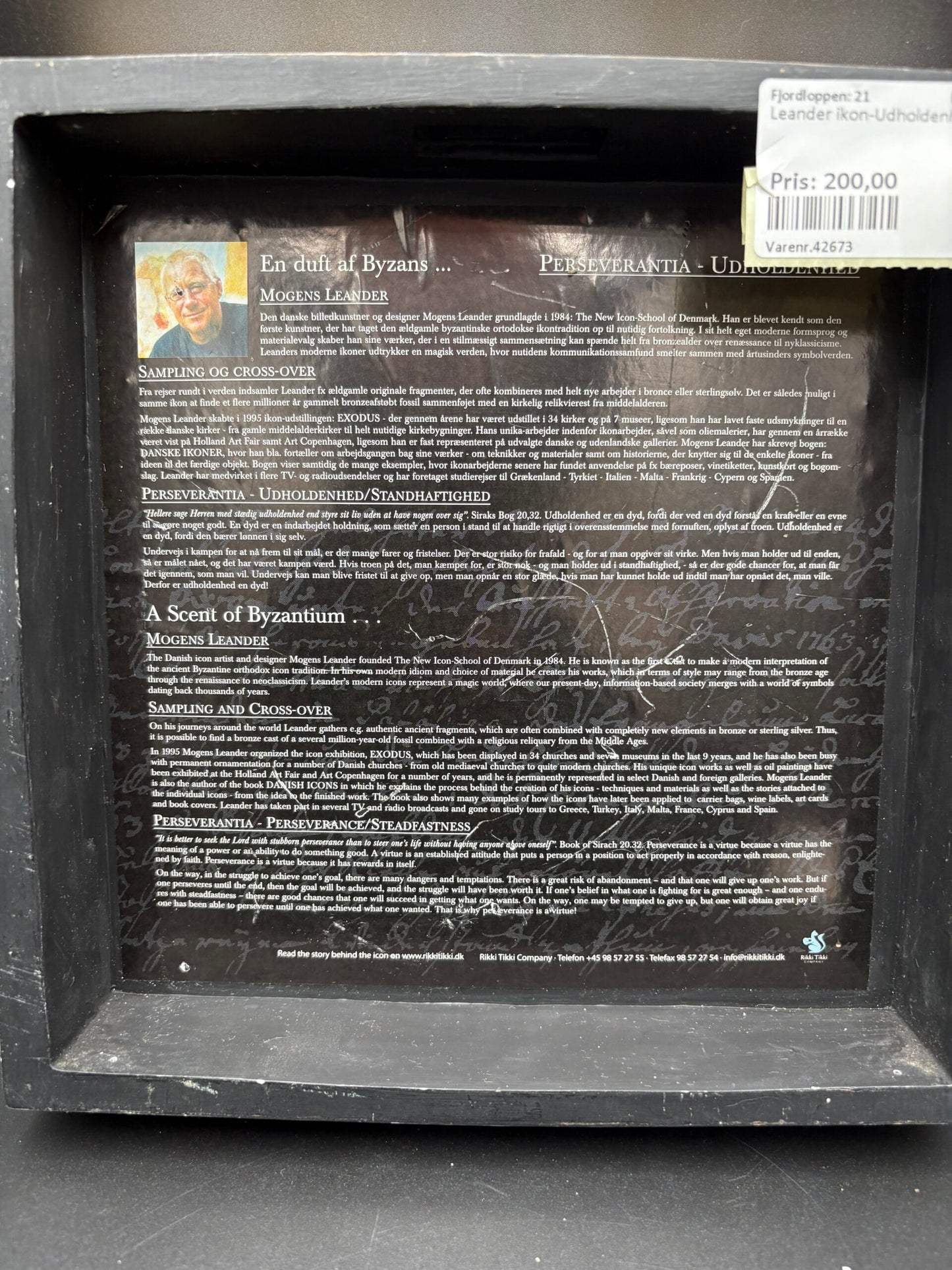 Mogens Leander-En duft af byzans-Udholdenhed