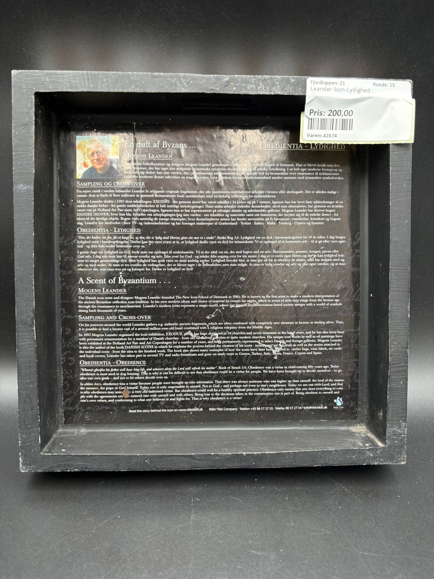 Mogens Leander-En duft af byzans-Lydighed