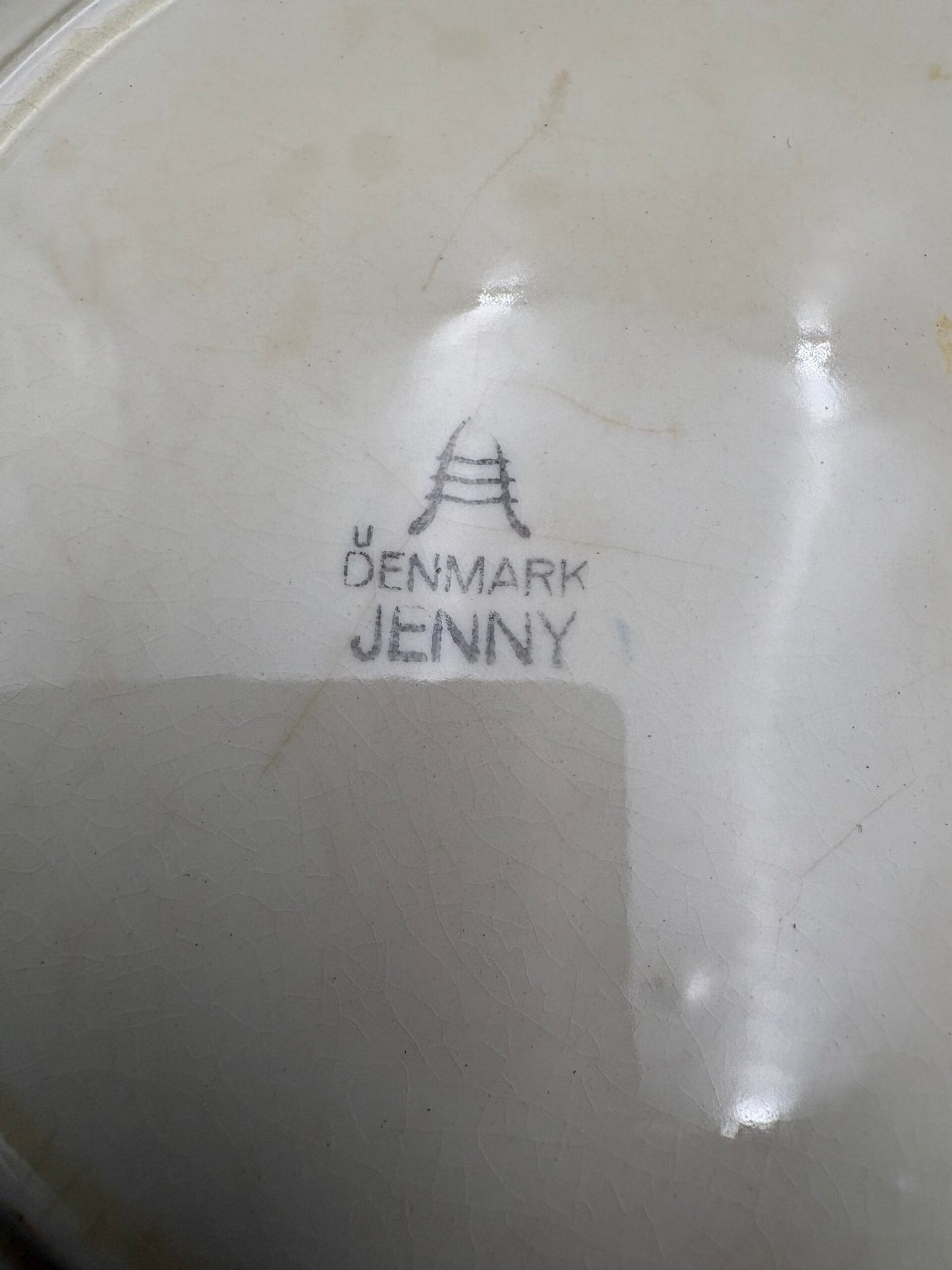 Aluminia fajance Jenny Flad tallerken ø21,5cm 4 stk