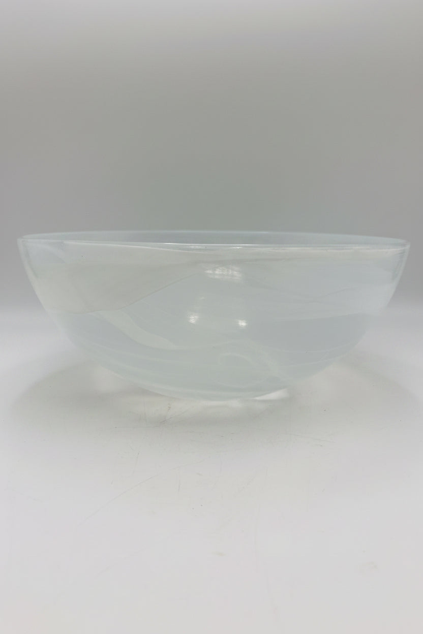 Vintage Murano Alabastro swirl skål 30cm