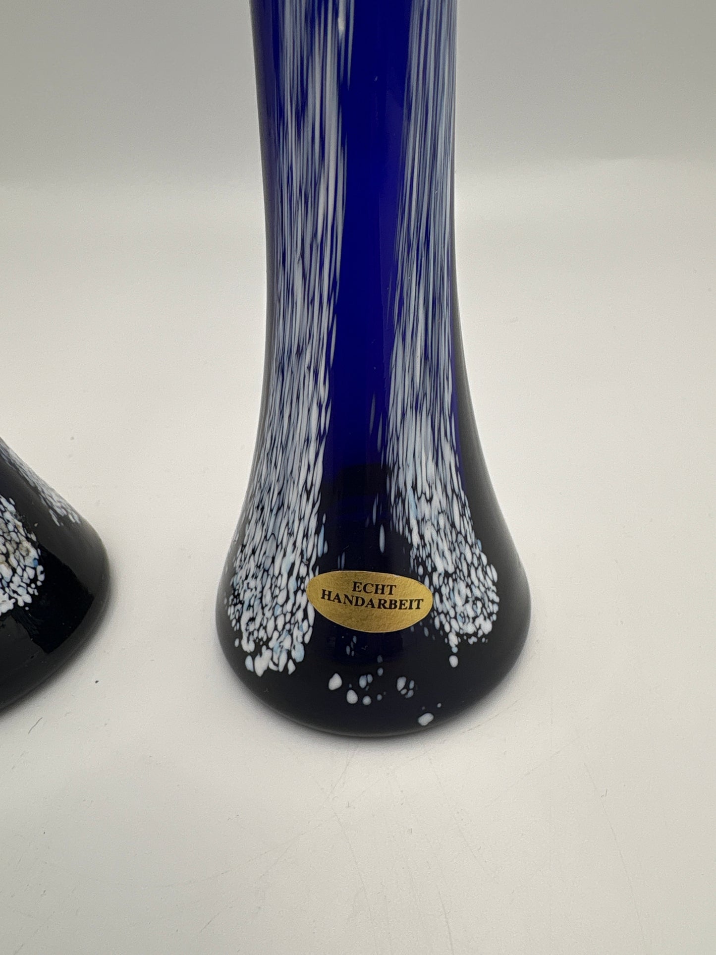 Vintage glas vaser fra Hadeland Glassverk, 2 stk.