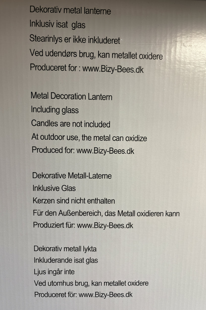 Estelle Lanterne-Stor og mellem størrelse
