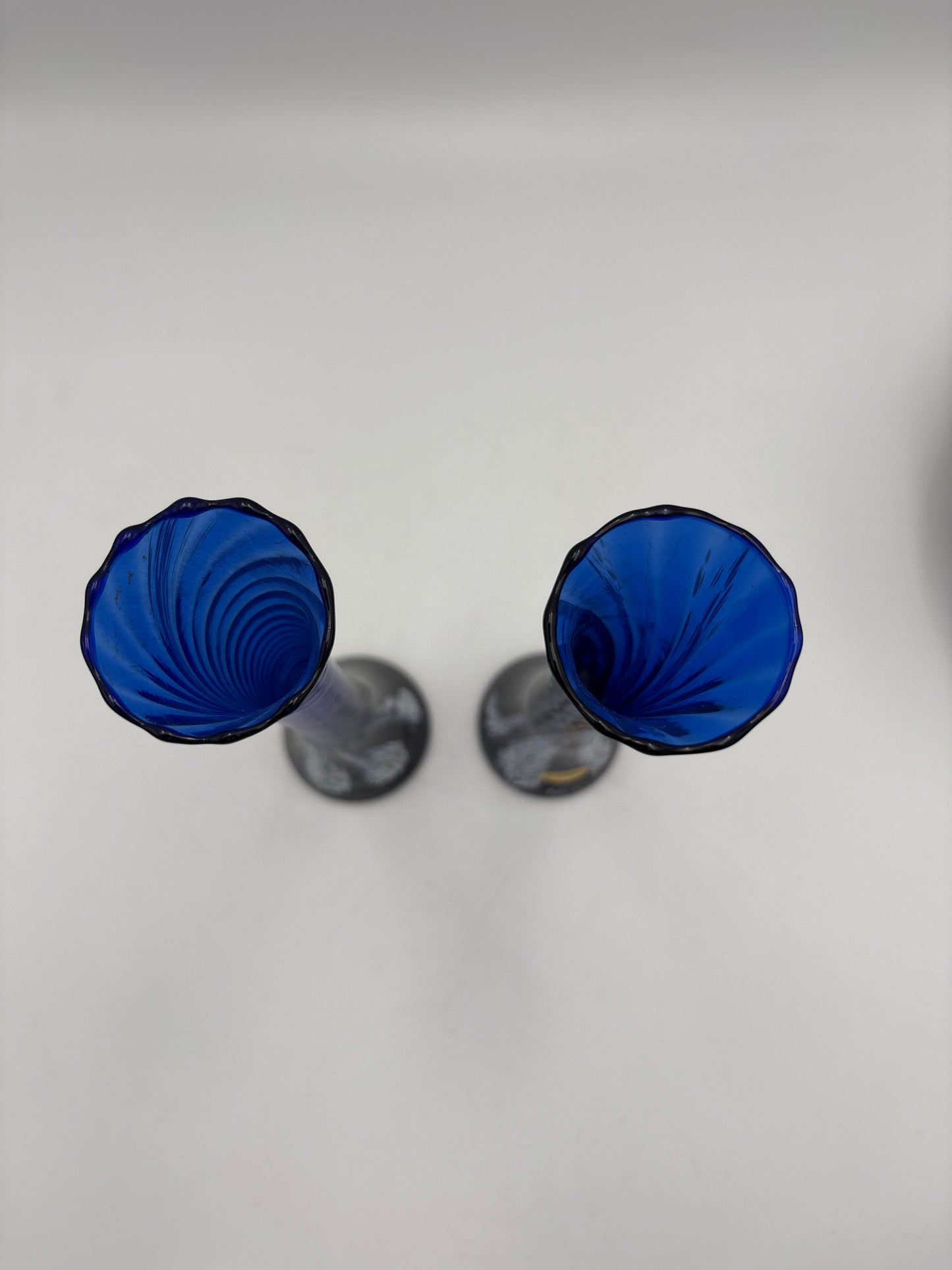 Vintage glas vaser fra Hadeland Glassverk, 2 stk.