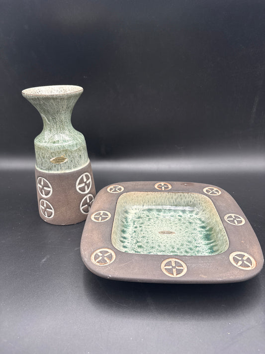 Frank keramik-Vase og fad