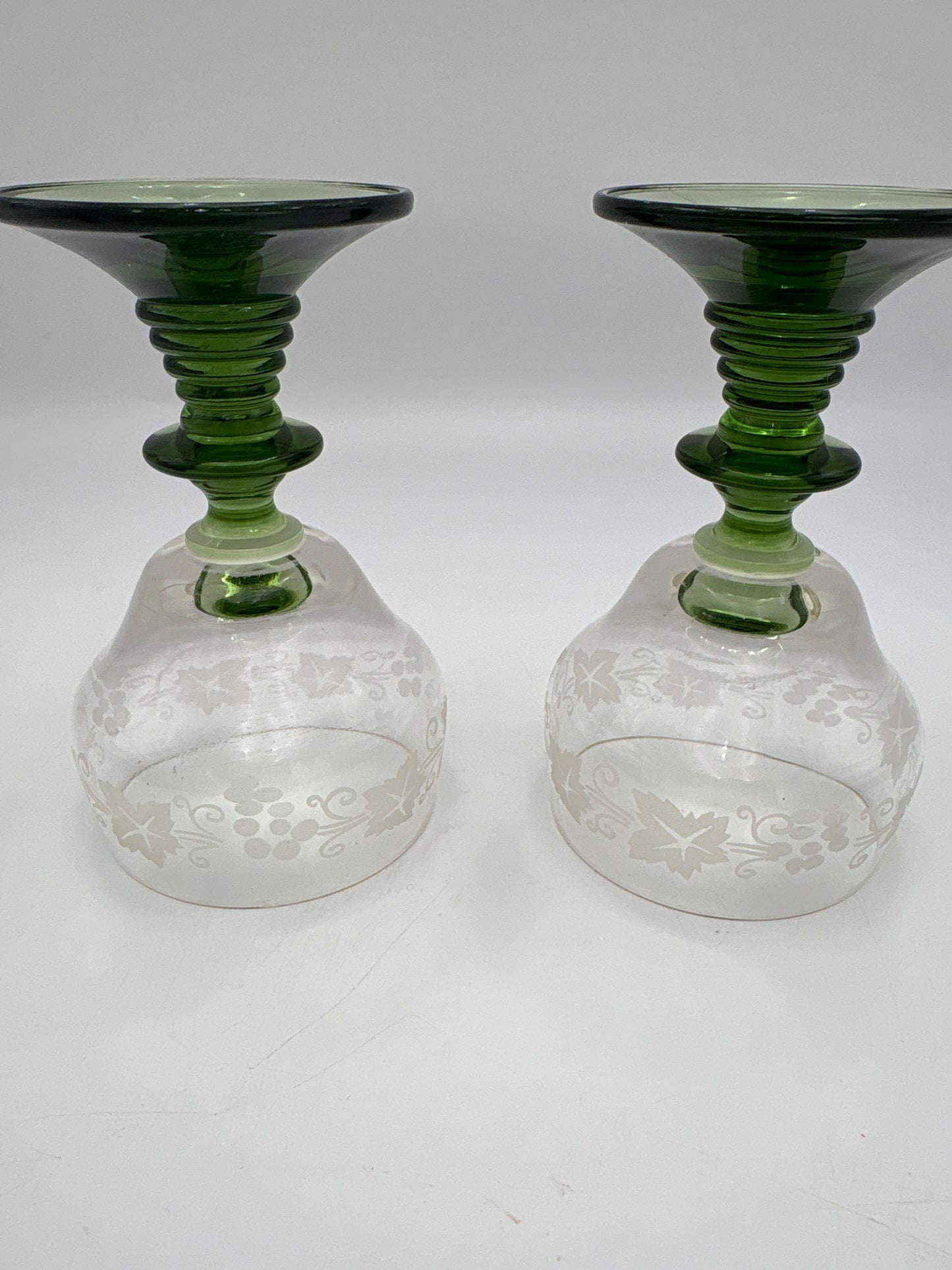 Rømer glas med drueklaser-2 stk.