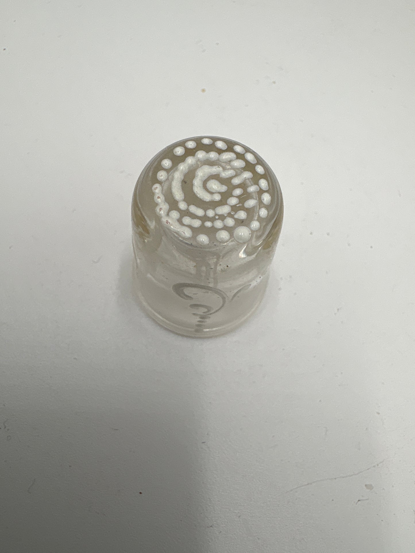 Murano mundblæst glas, dirigentklokke og fingerbøl