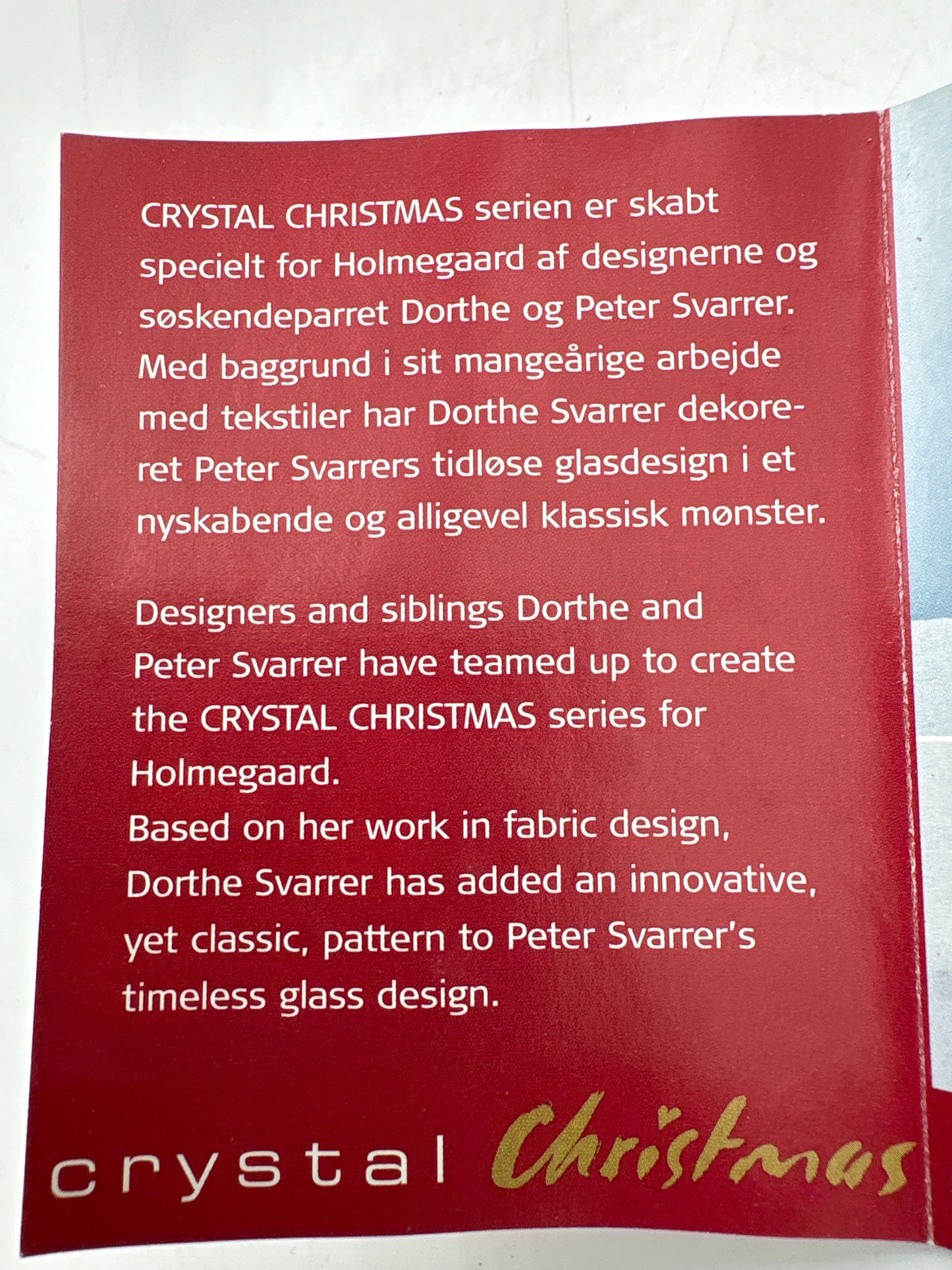 Holmegaard Christmas Crystal lågkrukke