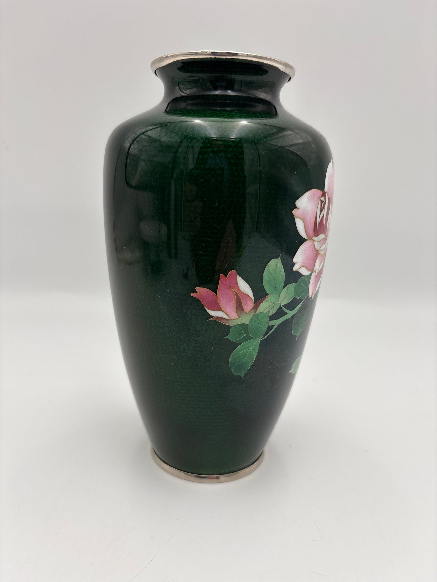 Vintage Japansk Sato Cloisonńe Ginbari vase