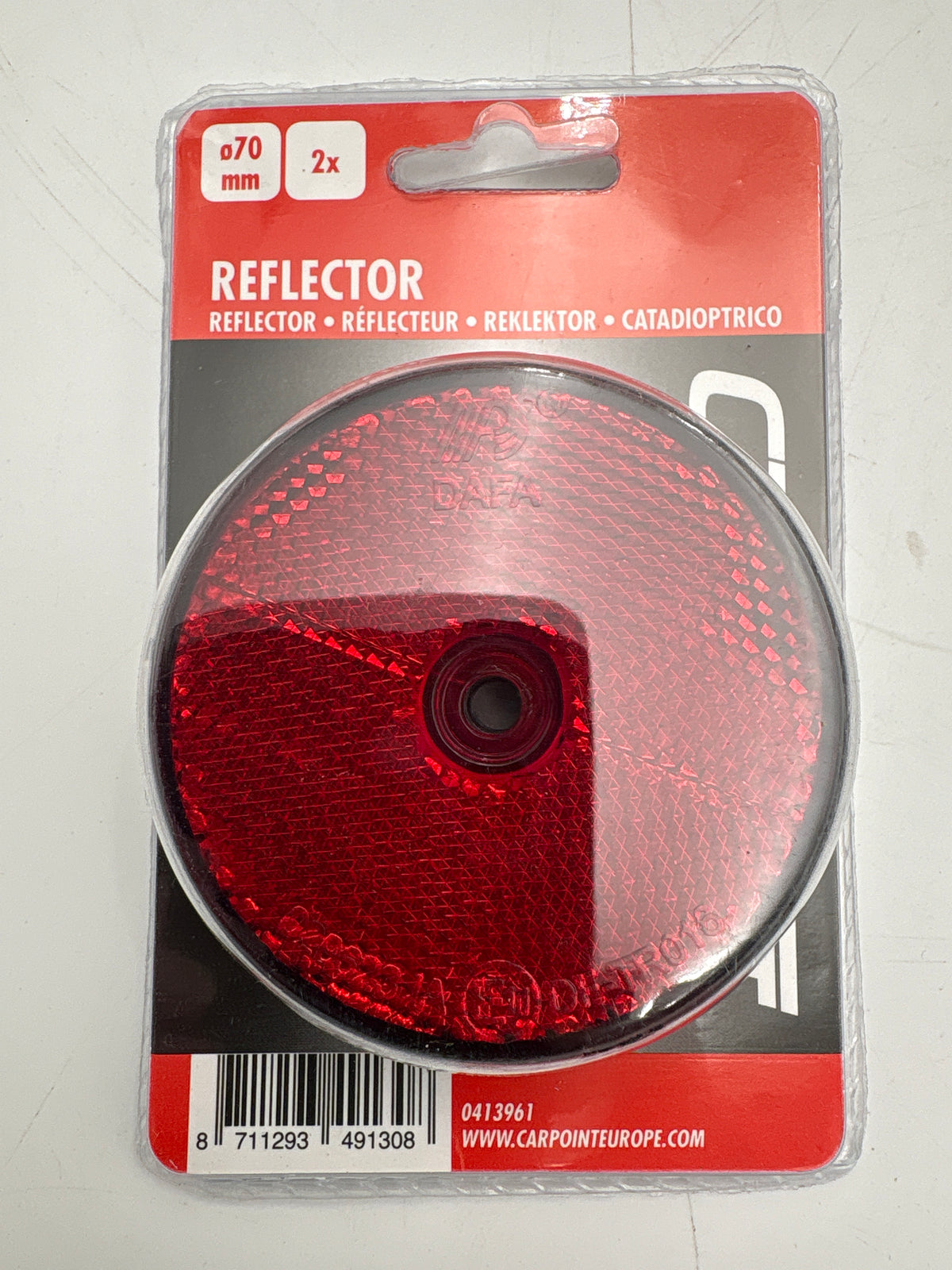 Kasse med Carpoint reflector 63stk.