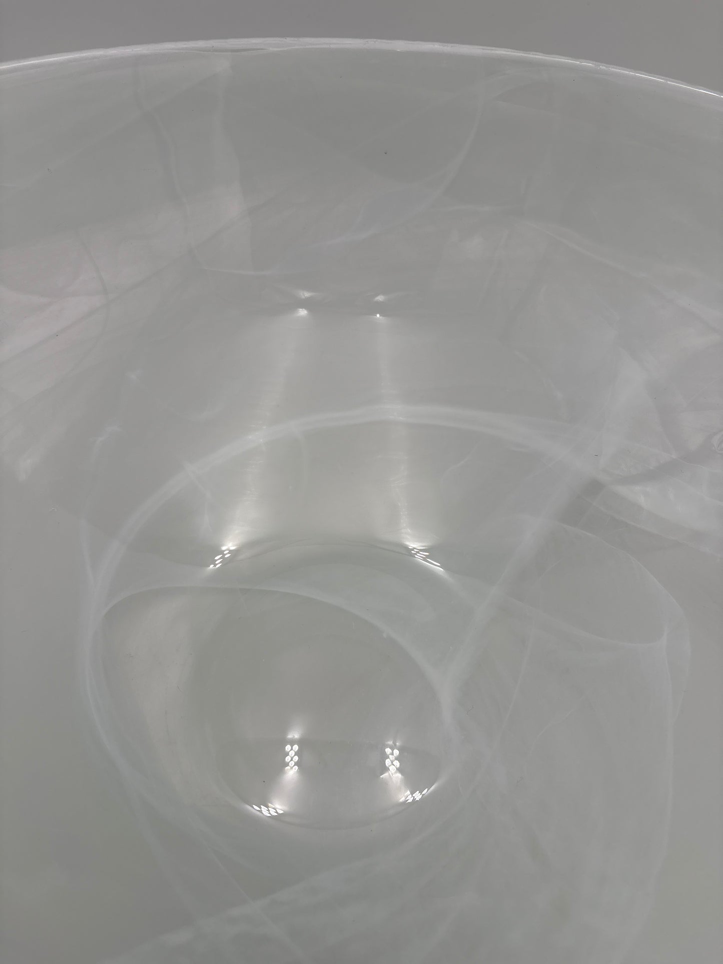 Vintage Murano Alabastro swirl skål 30cm