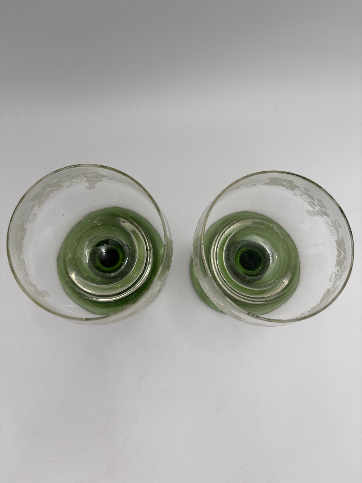 Rømer glas med drueklaser-2 stk.