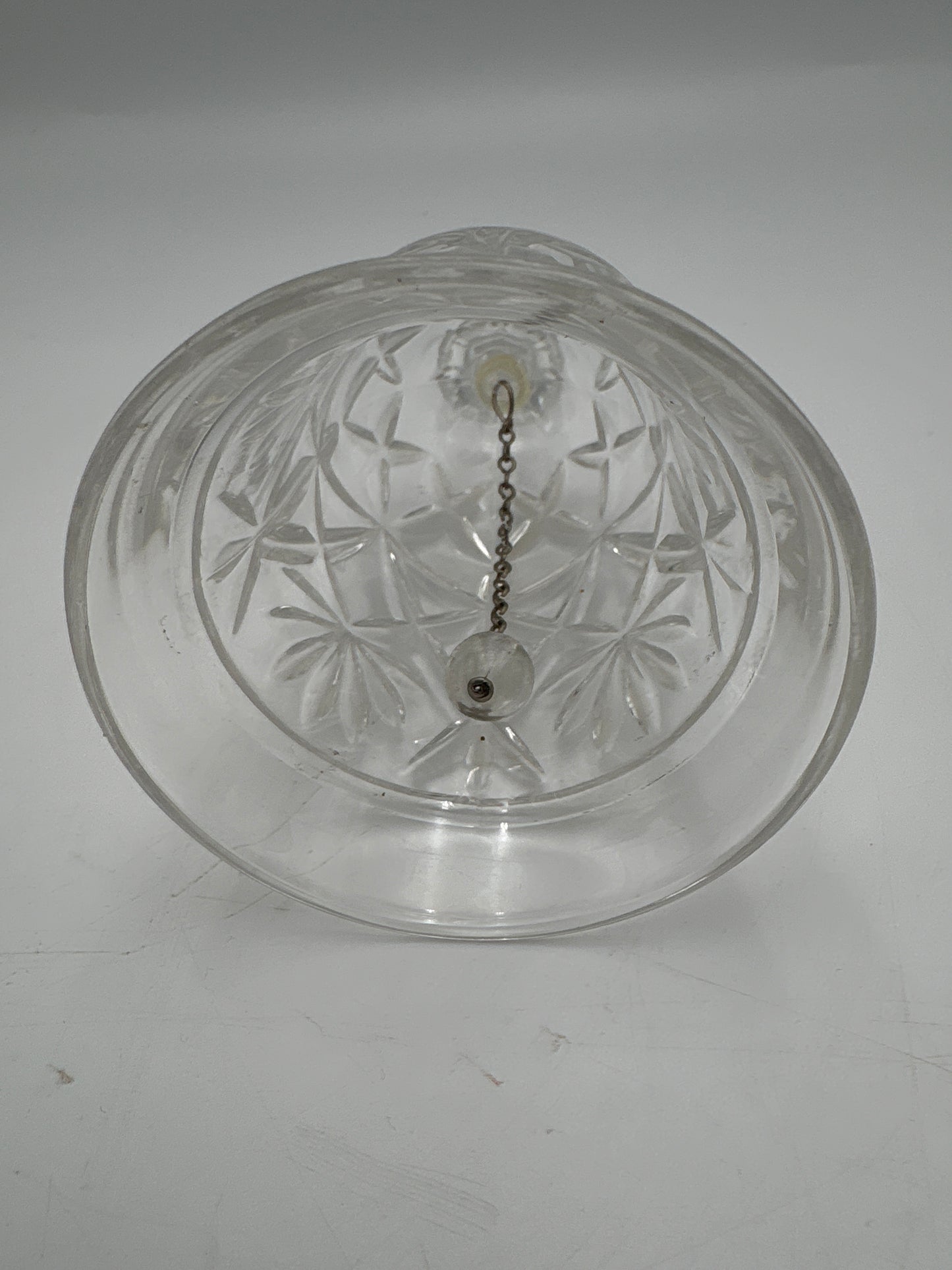 Vintage krystal bordklokke
