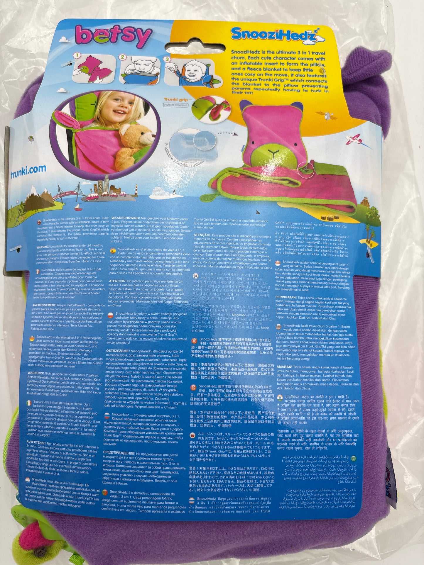 Trunki Snooze hedz-Tæppe til autostolen.