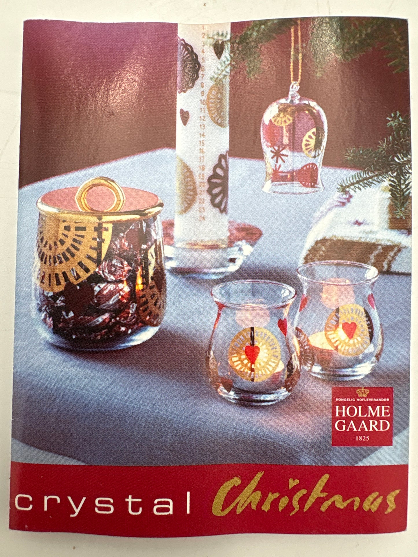 Holmegaard Christmas Crystal lågkrukke