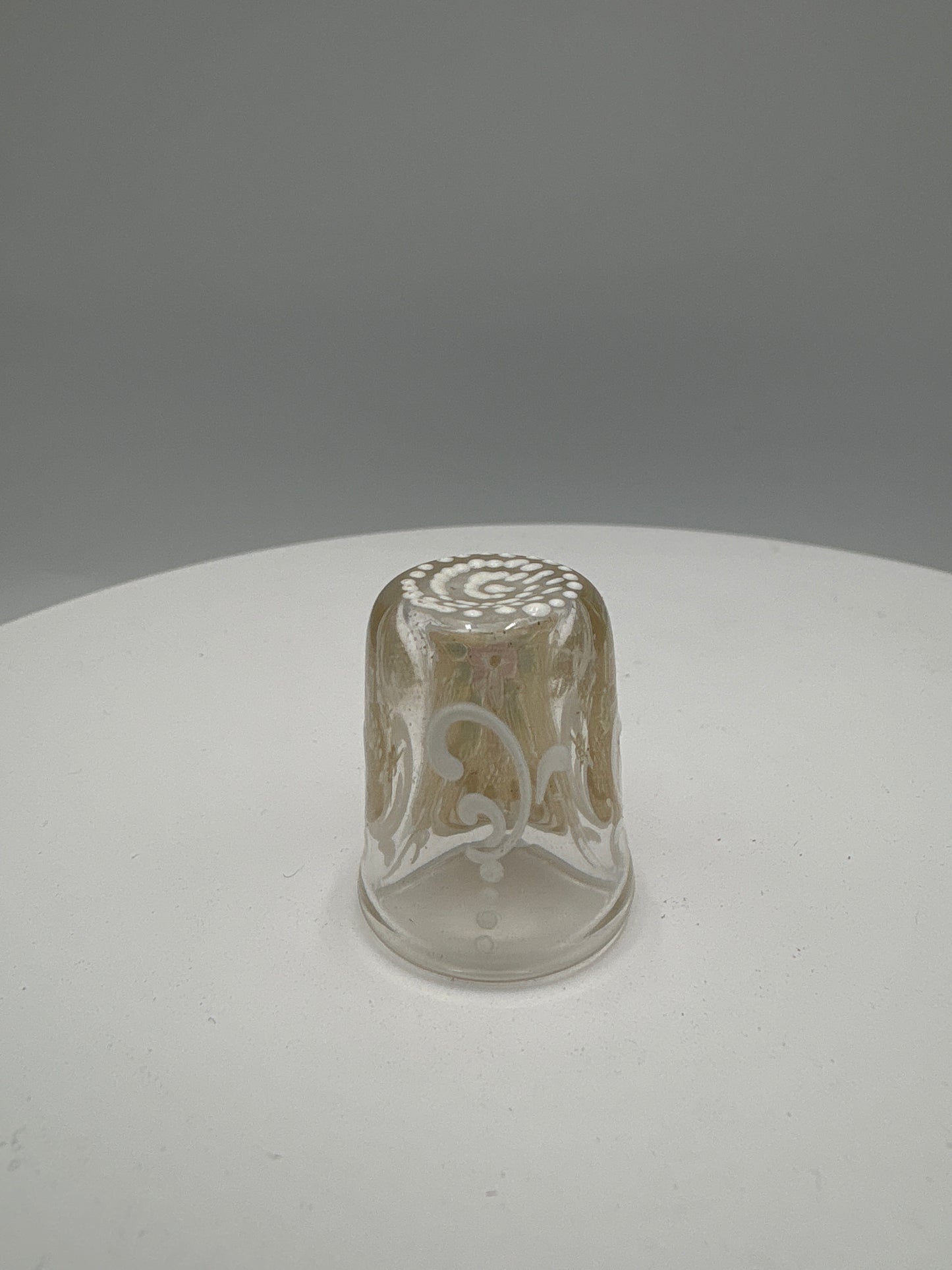 Murano mundblæst glas, dirigentklokke og fingerbøl