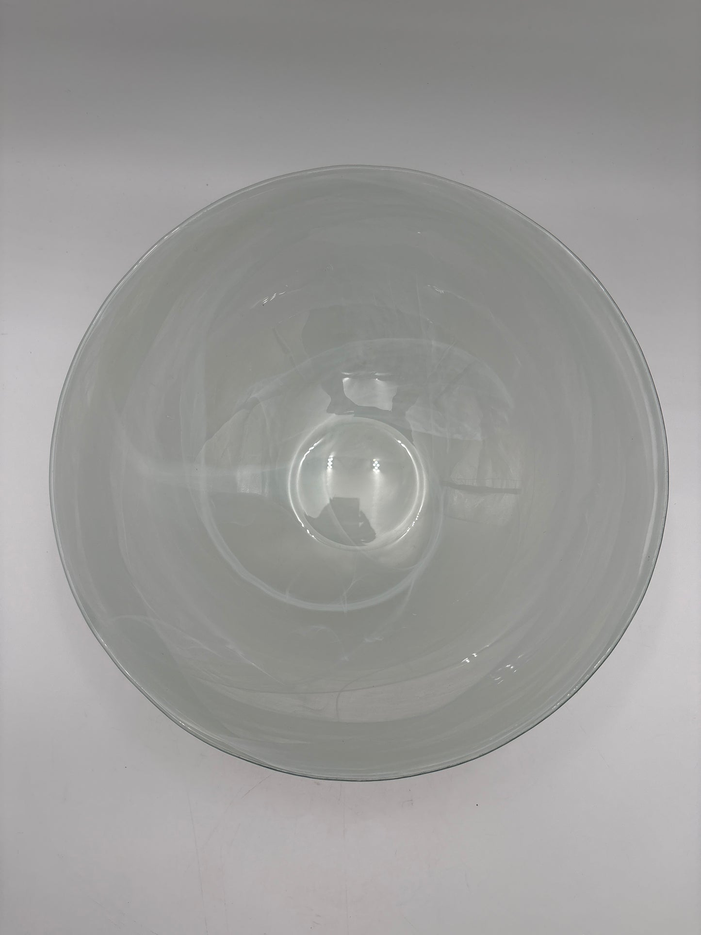 Vintage Murano Alabastro swirl skål 30cm