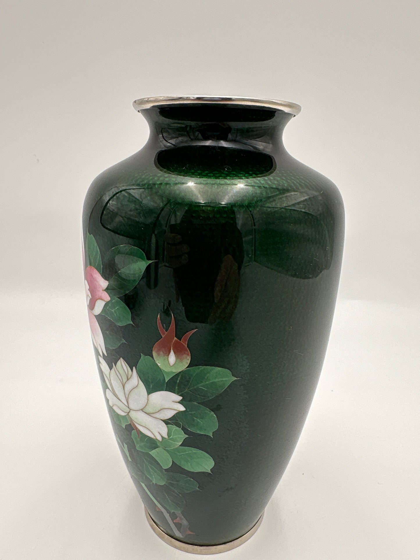 Vintage Japansk Sato Cloisonńe Ginbari vase