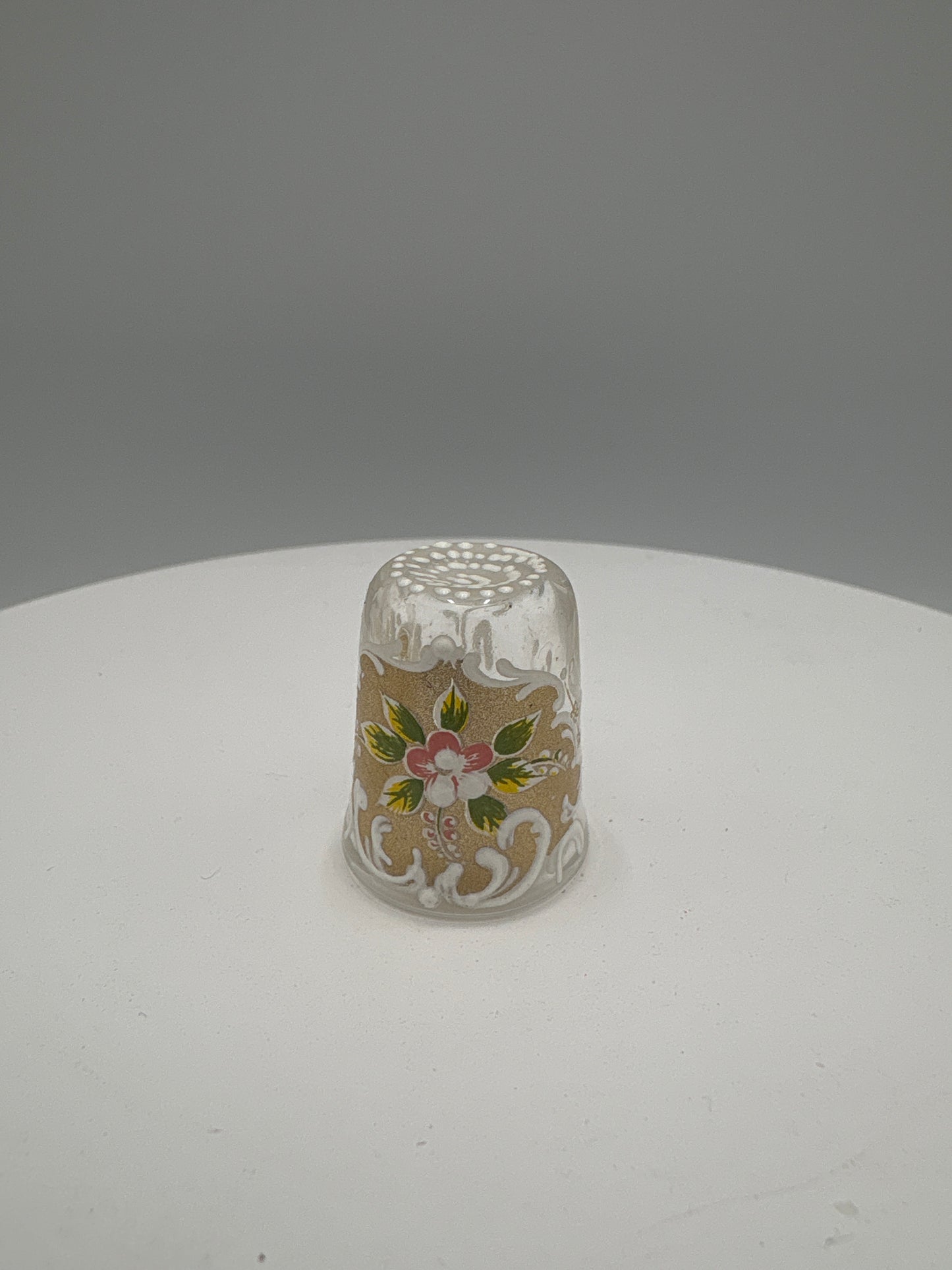 Murano mundblæst glas, dirigentklokke og fingerbøl