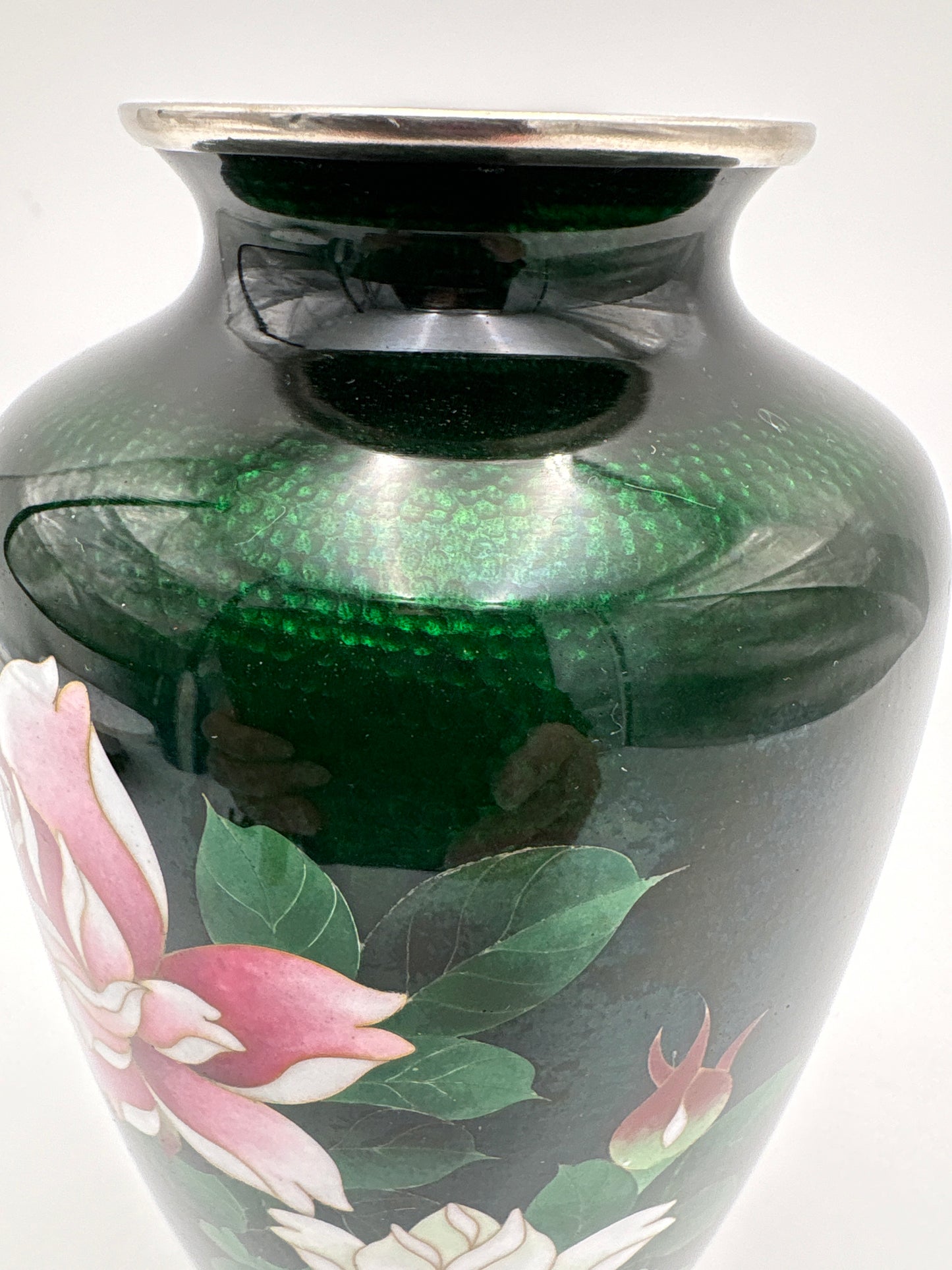 Vintage Japansk Sato Cloisonńe Ginbari vase