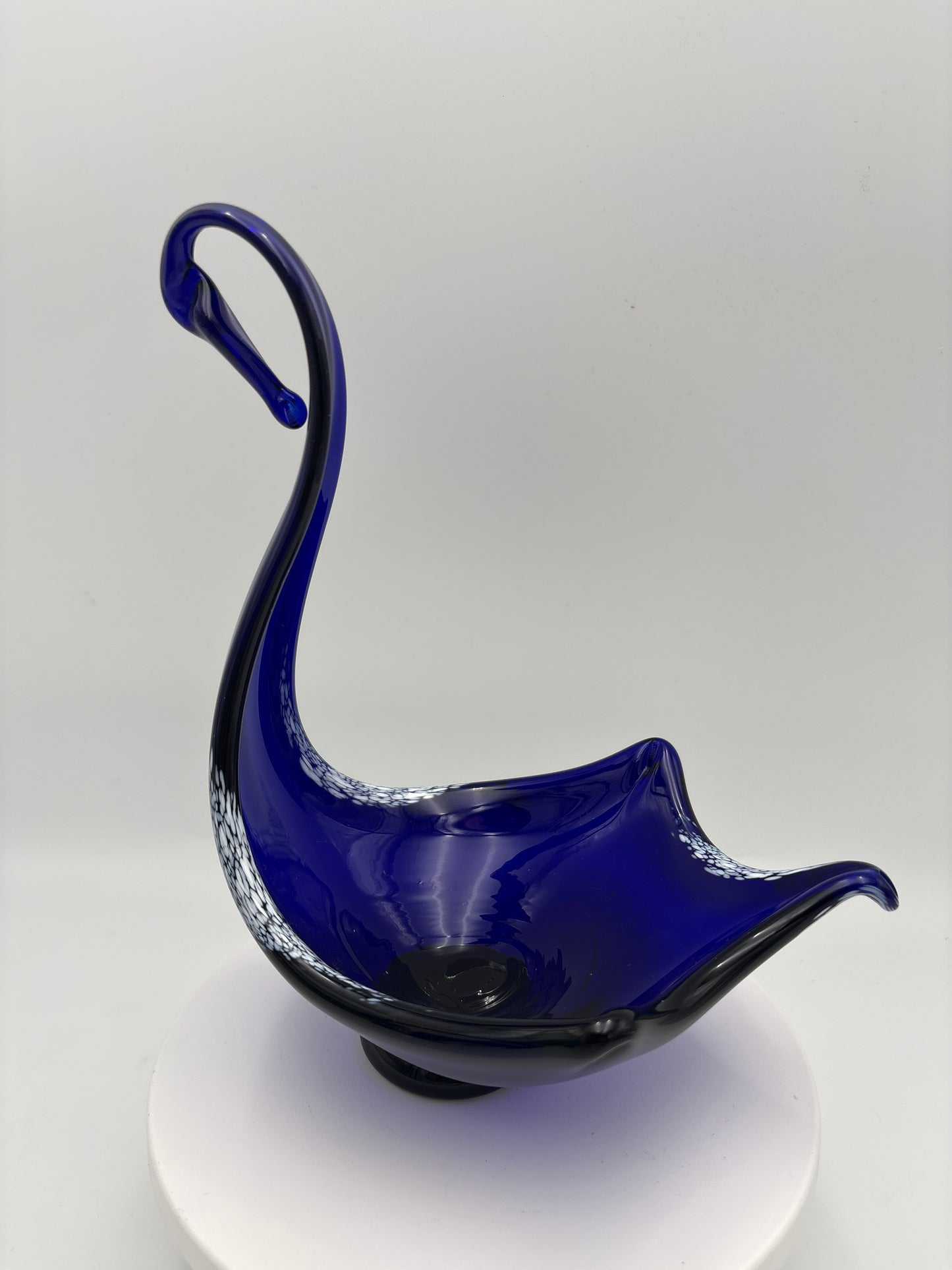 Vintage glas svane fra Hadeland Glassverk