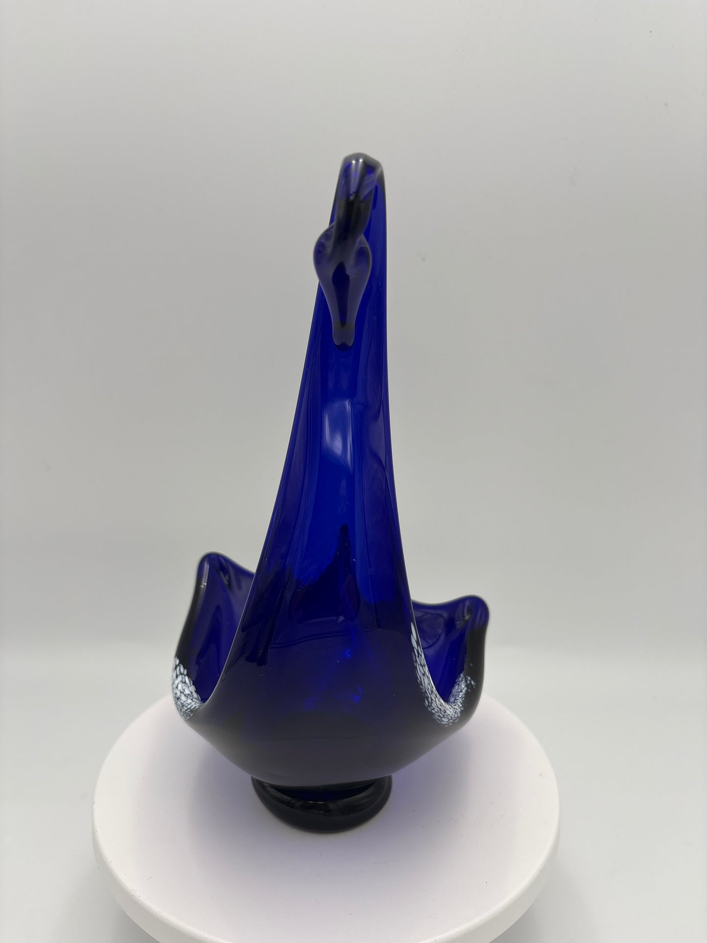 Vintage glas svane fra Hadeland Glassverk