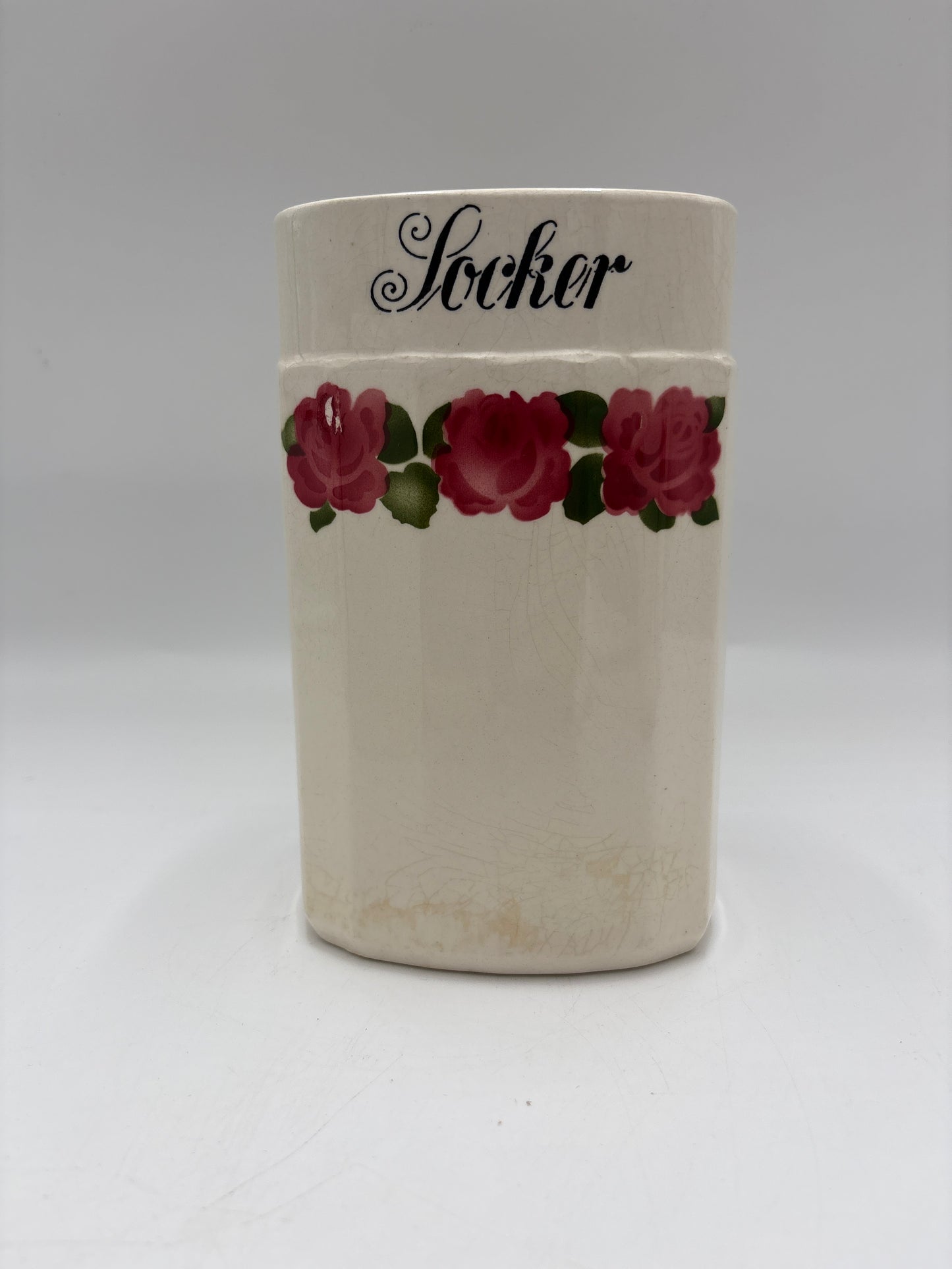 Vintage Flora Dec.2131, Opbevaringskrukker fra Eisterwerda, h21cm-5 stk.