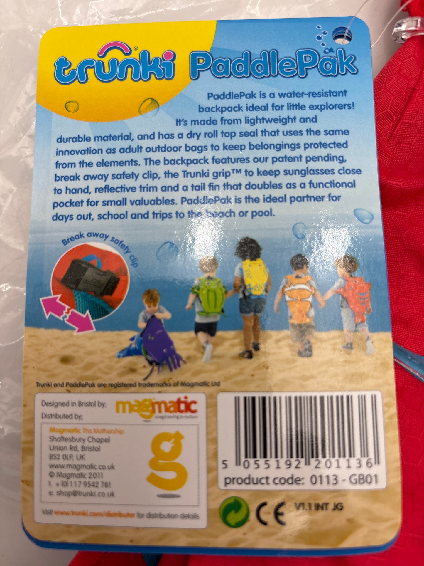 Trunki-Paddle pak-Rød krebs