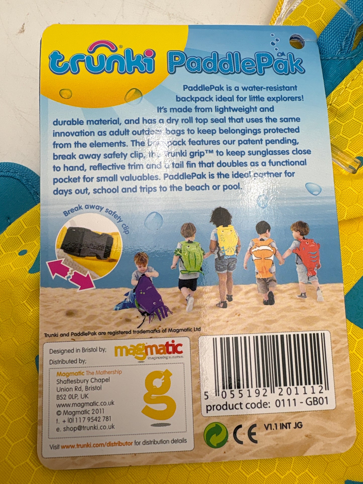 Trunki-Paddle pak-Gul fisk