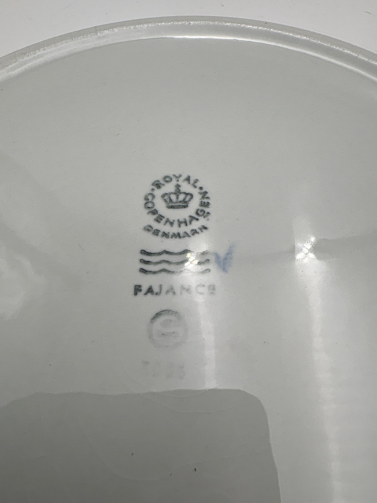 Royal Copenhagen Aluminia Blåkant smørbrik nr.3088