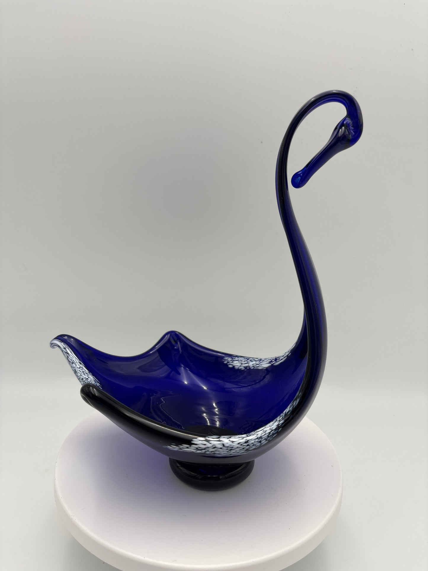 Vintage glas svane fra Hadeland Glassverk