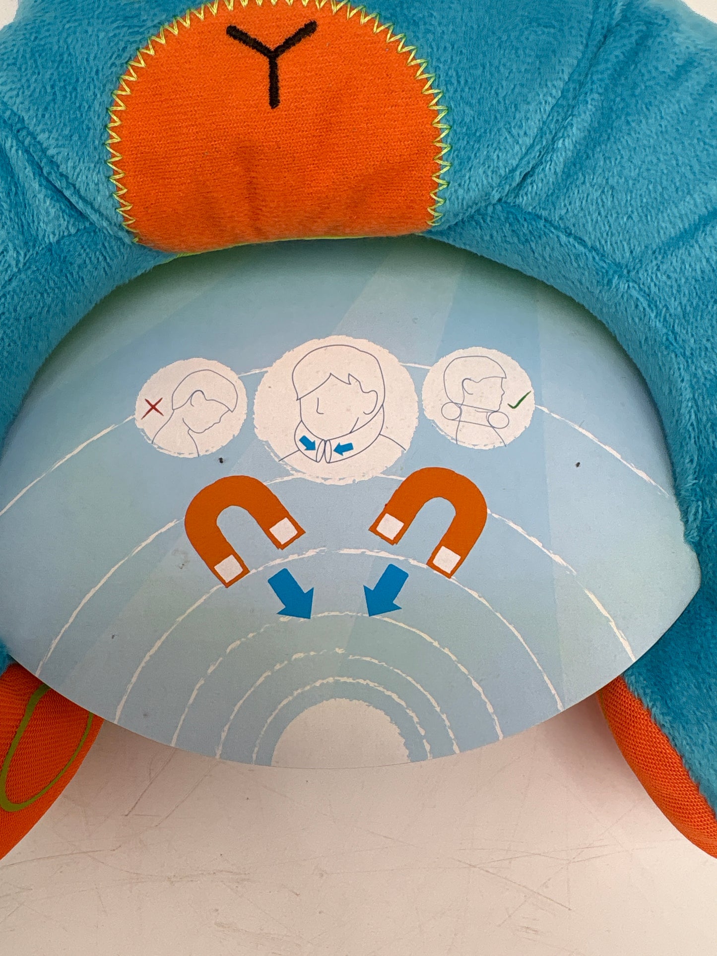 Trunki Yondi Nakkestøtte-Lyseblå kat