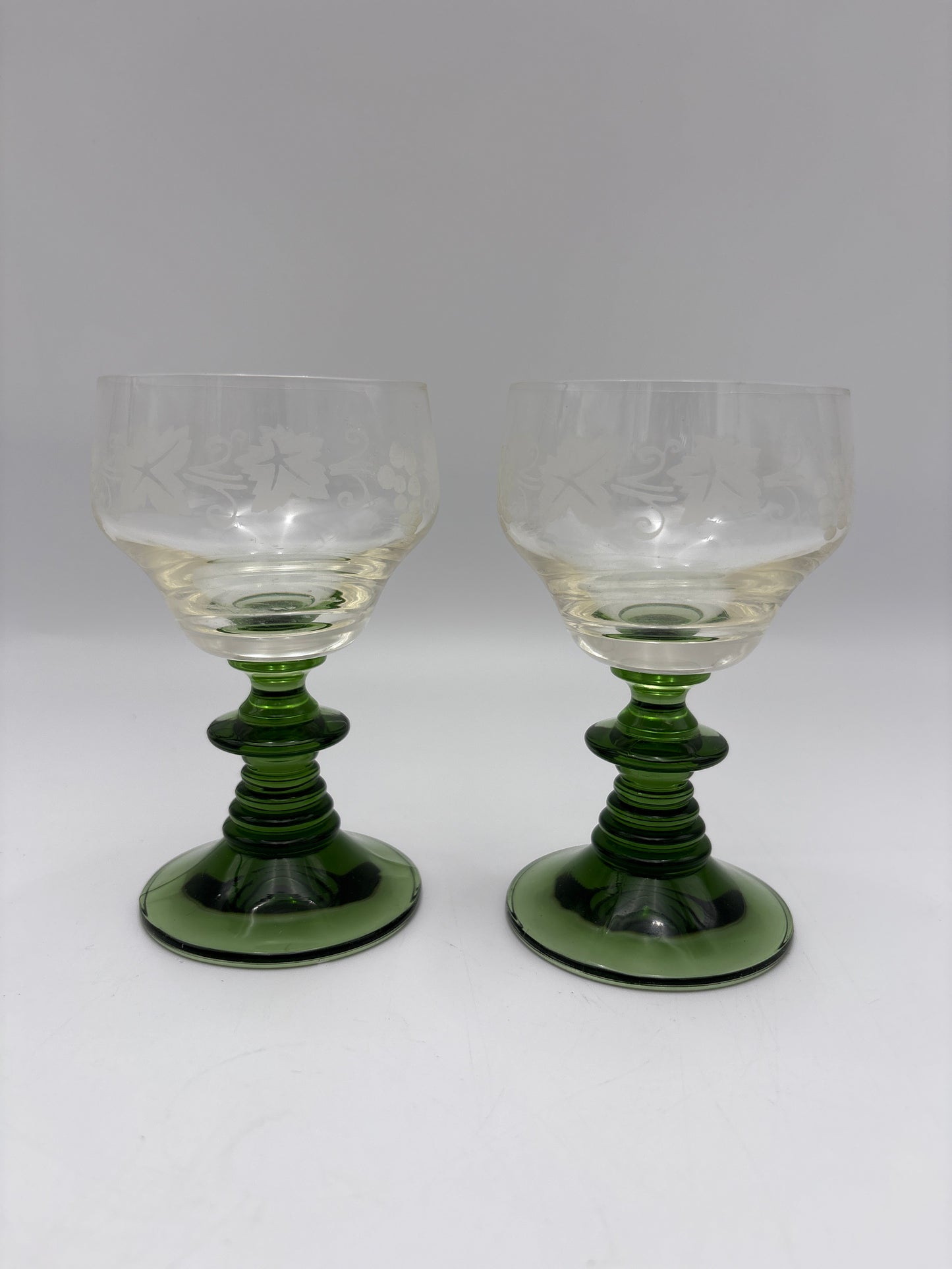 Rømer glas med drueklaser-2 stk.