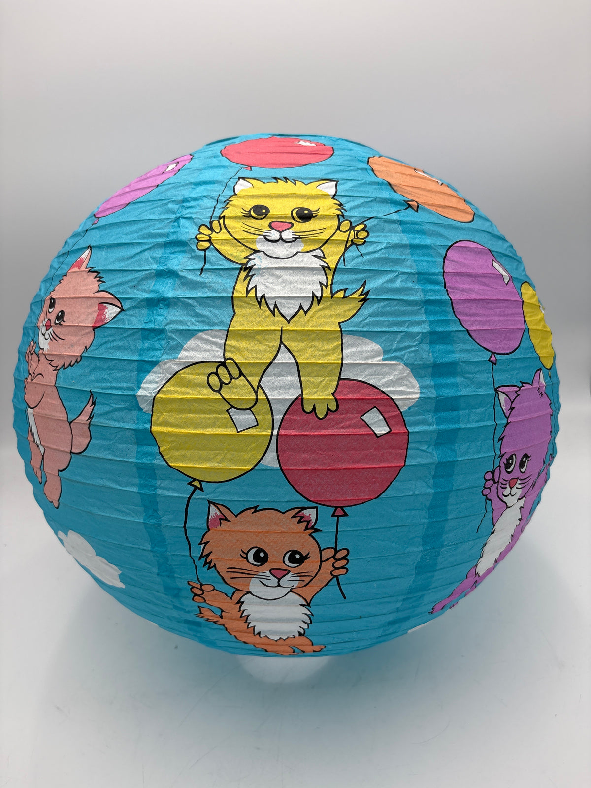 Ris lampe med katte Ø40cm