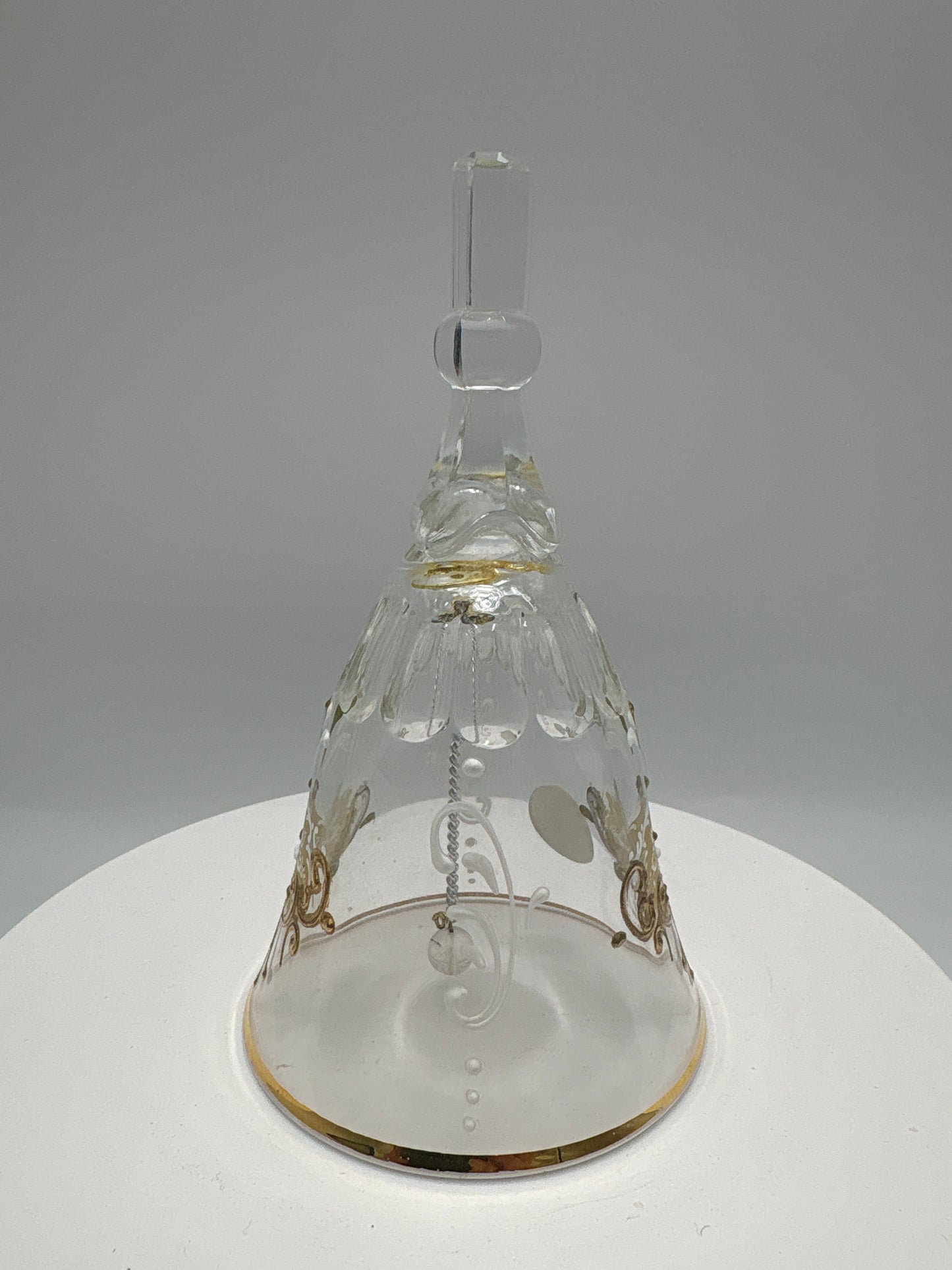 Murano mundblæst glas, dirigentklokke og fingerbøl
