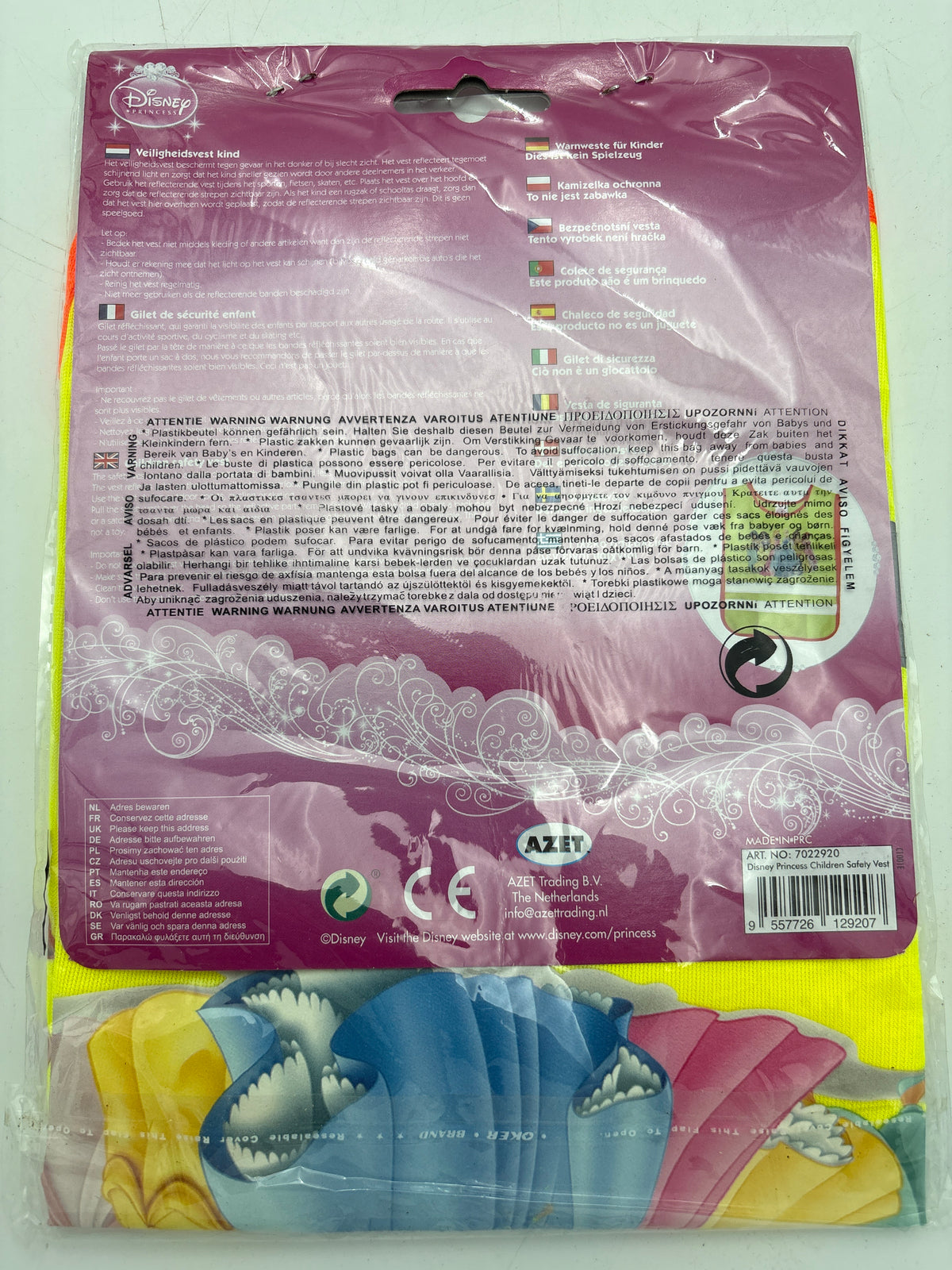 Disney Princess refleksvest til børn