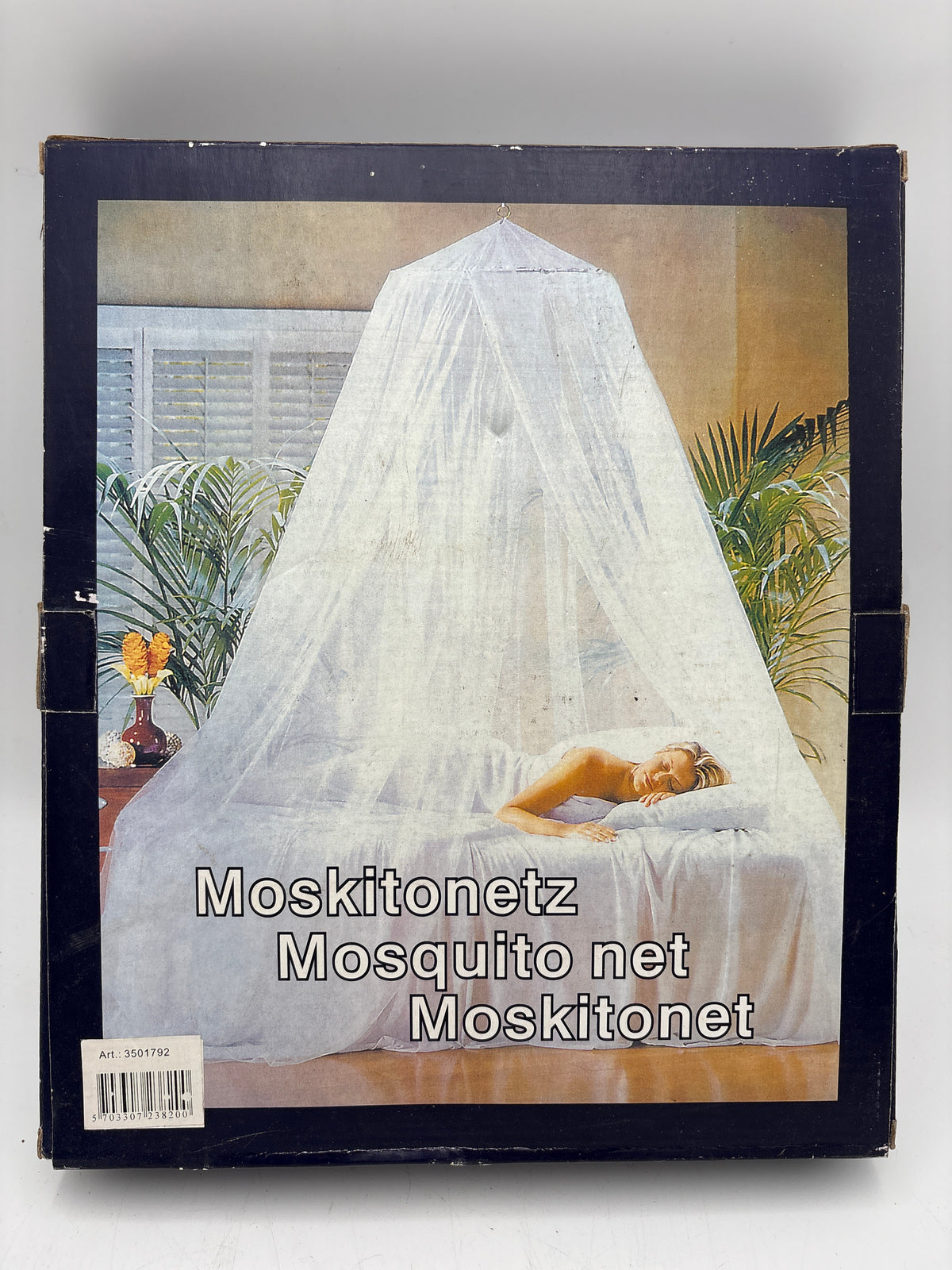 Myggenet til sengen.