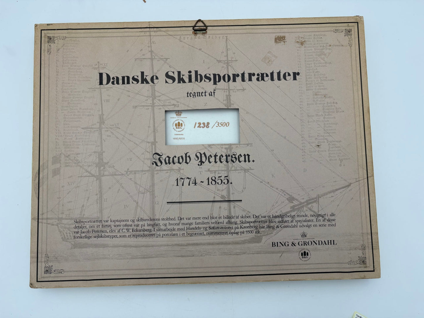 Bing & Grøndahl-Danske skibsportrætter-Briggen Sara