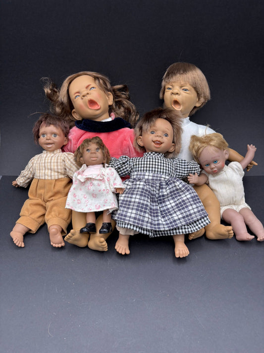 Vintage dukker(25)-Jeckle-Jansen dolls?-6 stk i forskellige størrelser.
