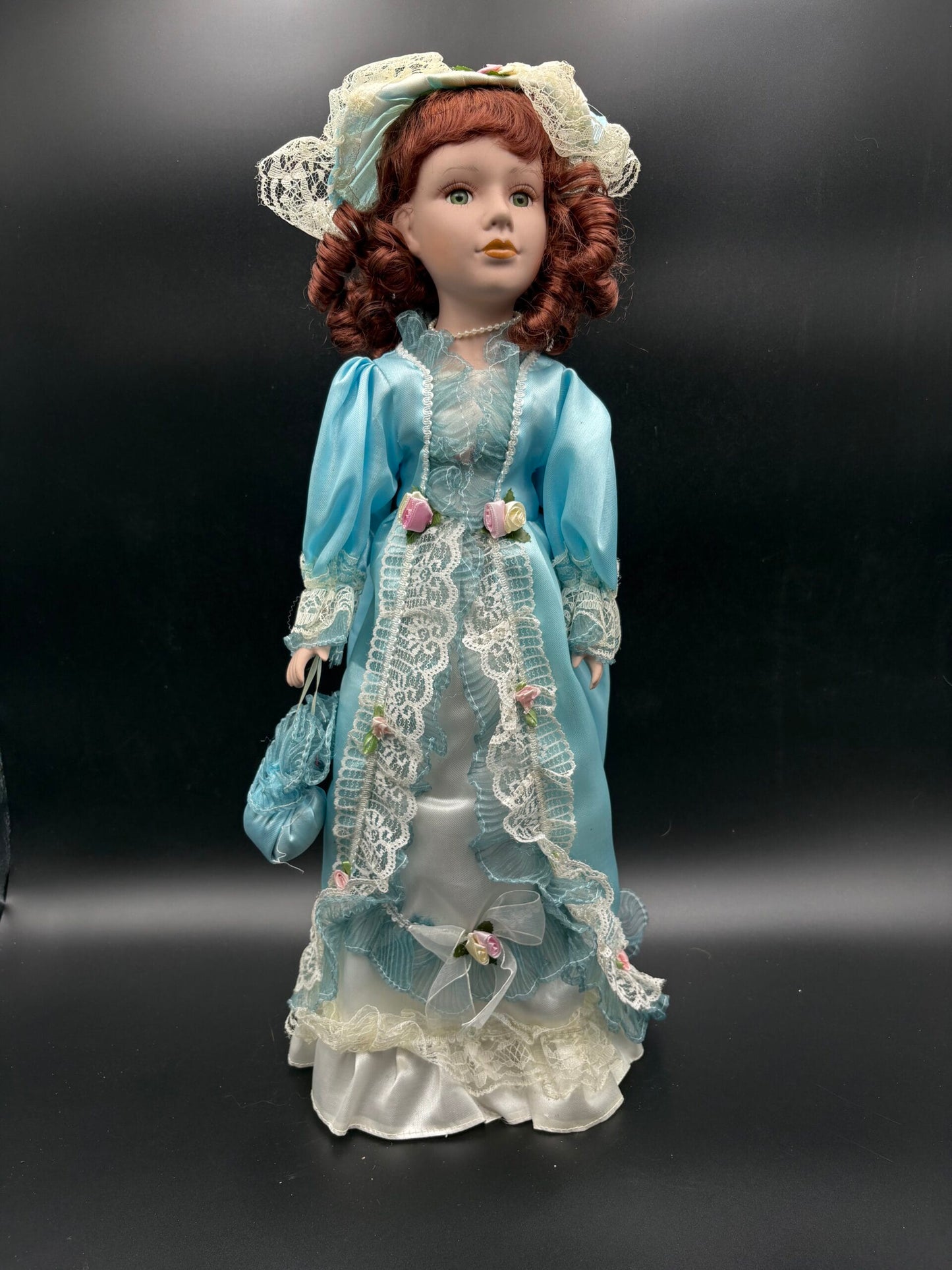 Vintage dukke(C)-Stor porcelænsdukke