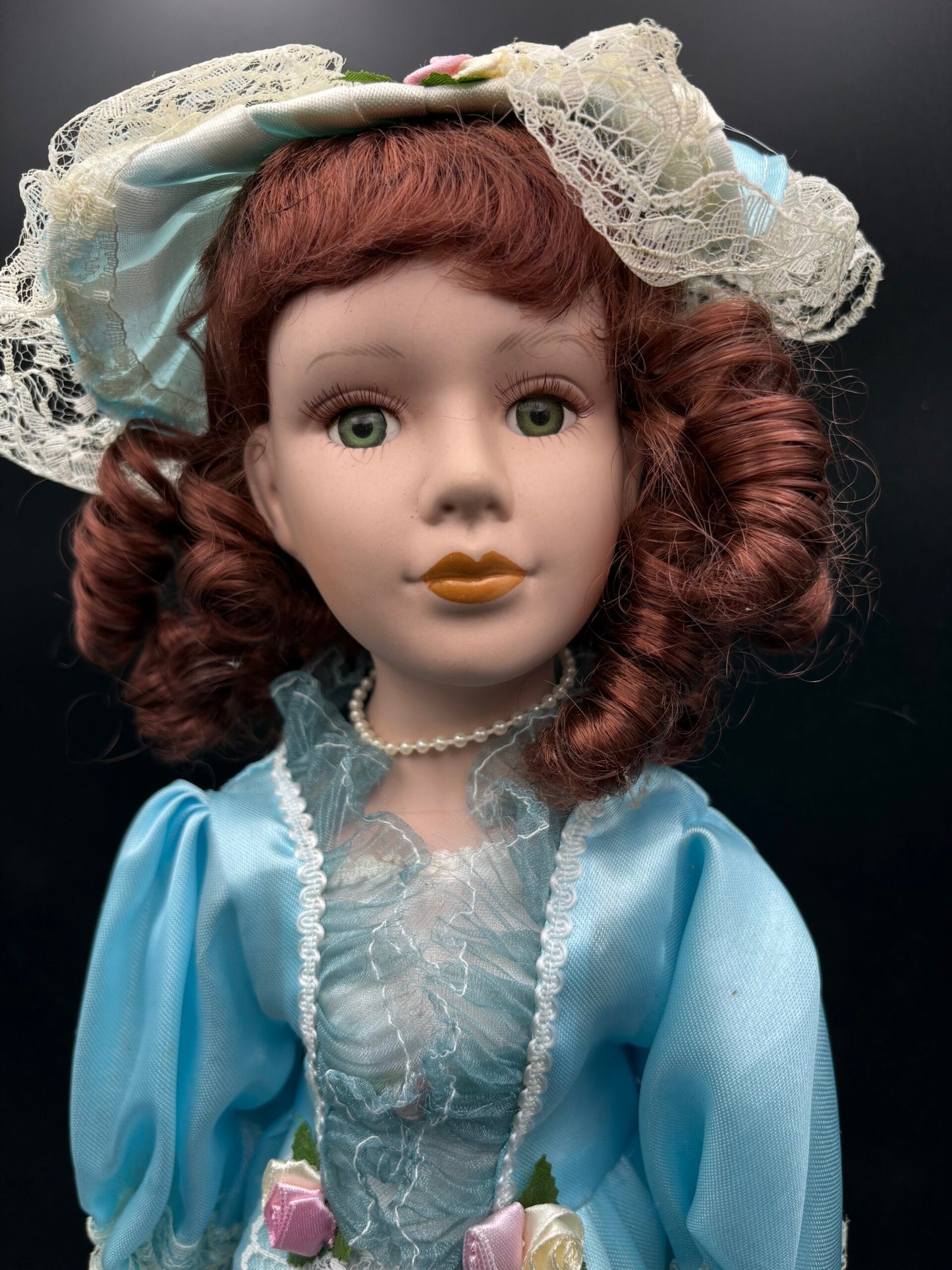 Vintage dukke(C)-Stor porcelænsdukke