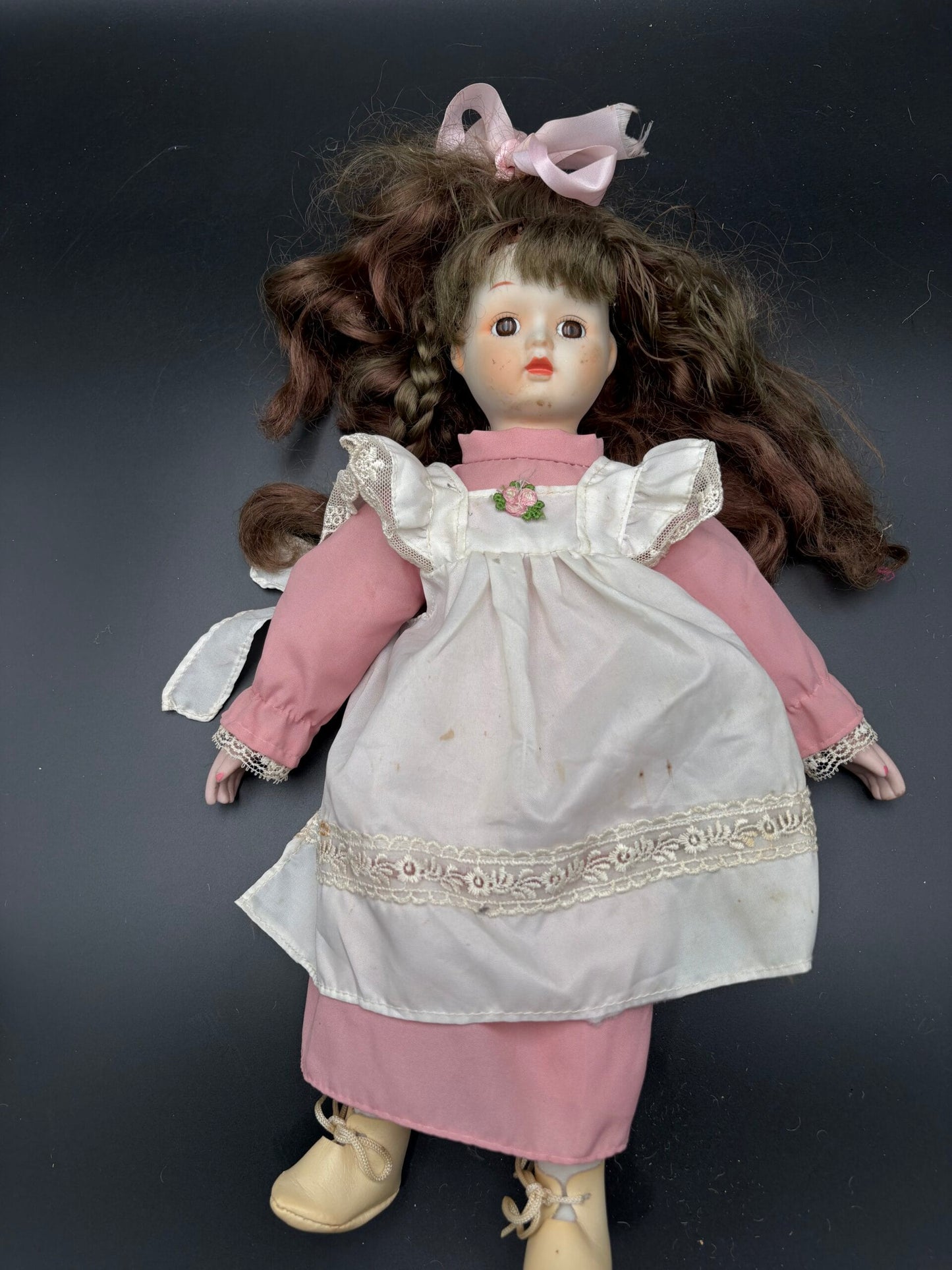 Vintage dukker(F)- 4 mindre porcelænsdukker.