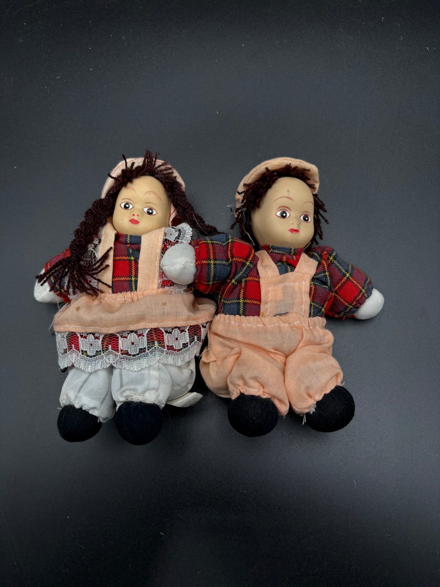 Vintage dukker(I)-Albert E. Price Porcelænsdukker-5 Store og 4 små.