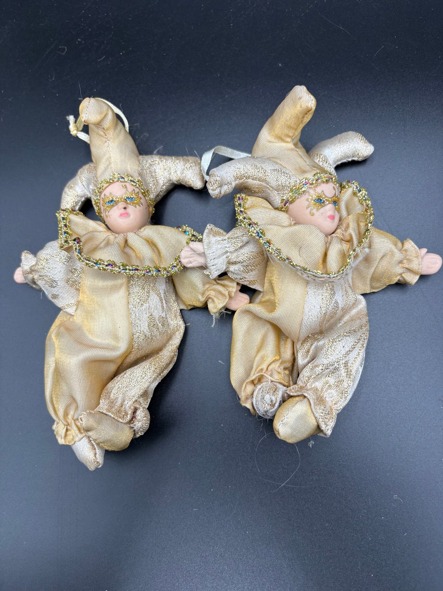 Vintage dukker(K)-Porcelæns klovne-12 stk.