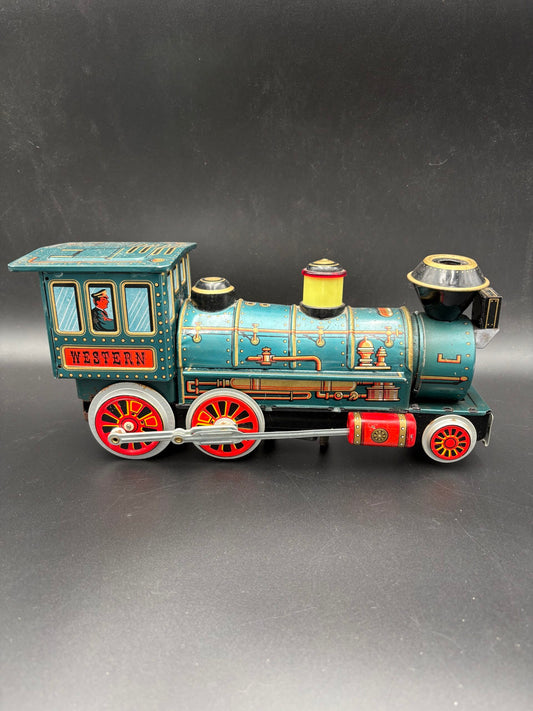 Western Express Bliklegetøjstog fra 1950-60'erne